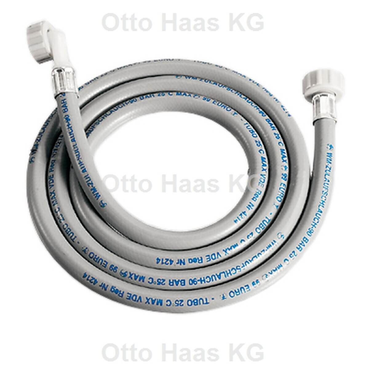 Haas Zulaufschlauch 3/8" 1500 mm Wandstärke 3,5 mm für Wasch- und Spülmaschine