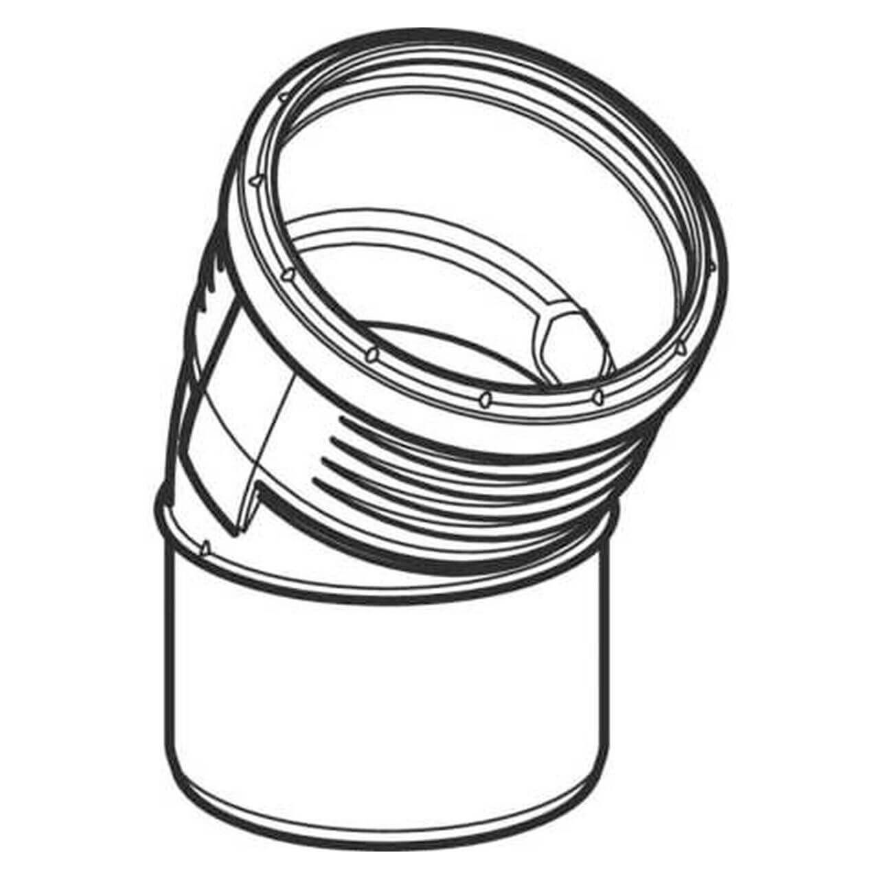 Geberit Bogen Silent PP DN 50 30° schalloptimiert