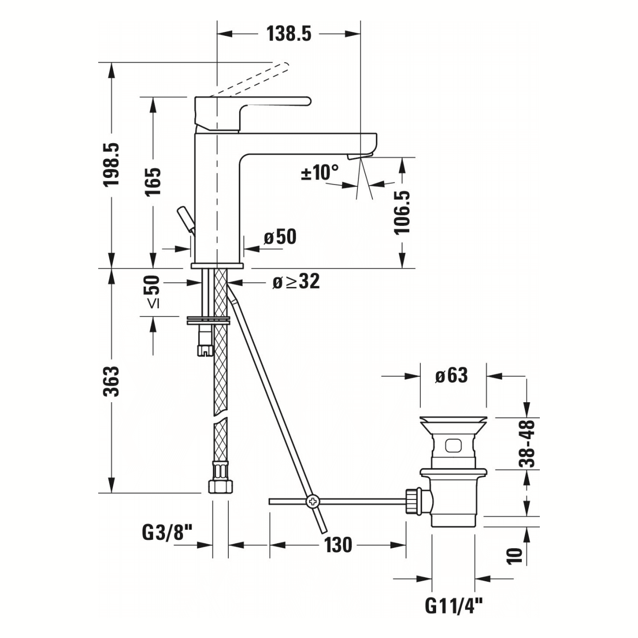Duravit Waschtischarmatur M B.2 Chrom 139 mm Ausladung (B21020002010) – jetzt bei Meds24 Duravit Waschtischarmatur M B.2 Chrom 139 mm Ausladung (B21020002010)