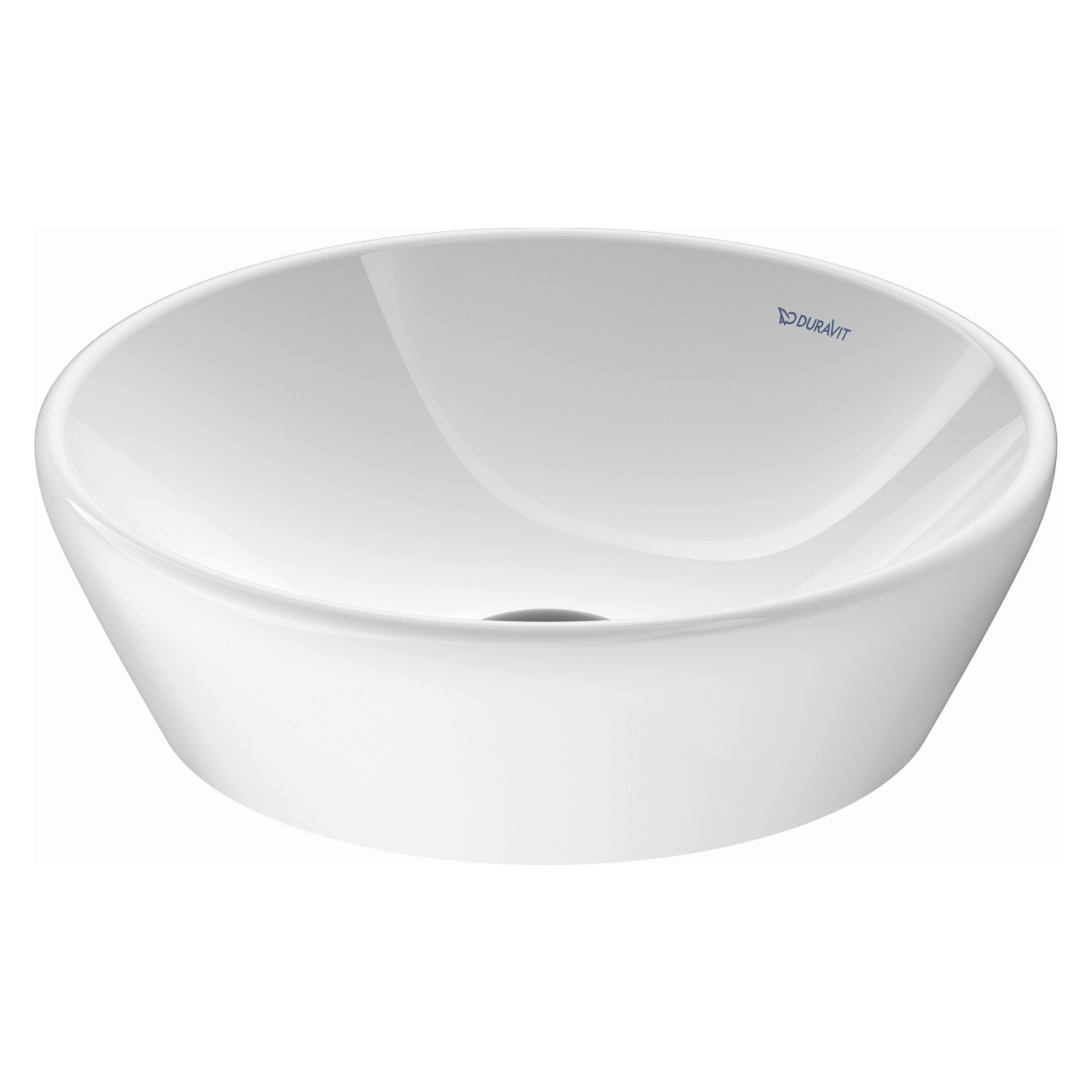 Duravit Aufsatzwaschtisch D-Neo Ø40 cm Weiß ohne Hahnloch mit Überlauf (2371400070)