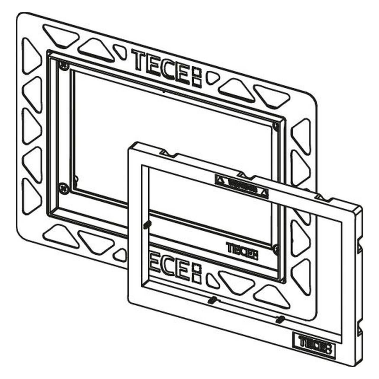 Tece WC-Einbaurahmen Weiß für flächenbündige Montage