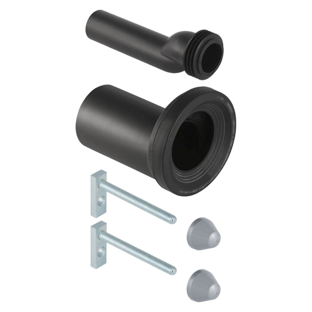 Geberit Wand-WC-Anschlussgarnitur Ø90/45 mm etagiert mit Befestigungsmaterial (405116001)