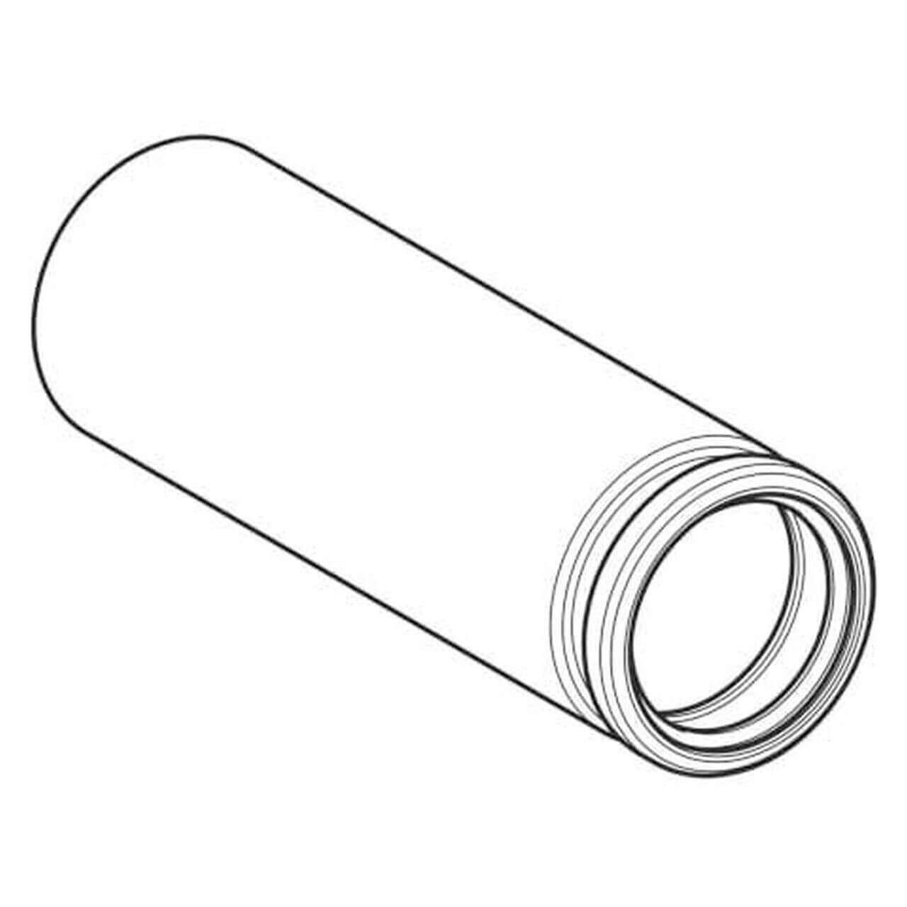 Geberit Anschlussstutzen PE DN 90/90 mit Steckmuffe für Wand-WC PE-HD