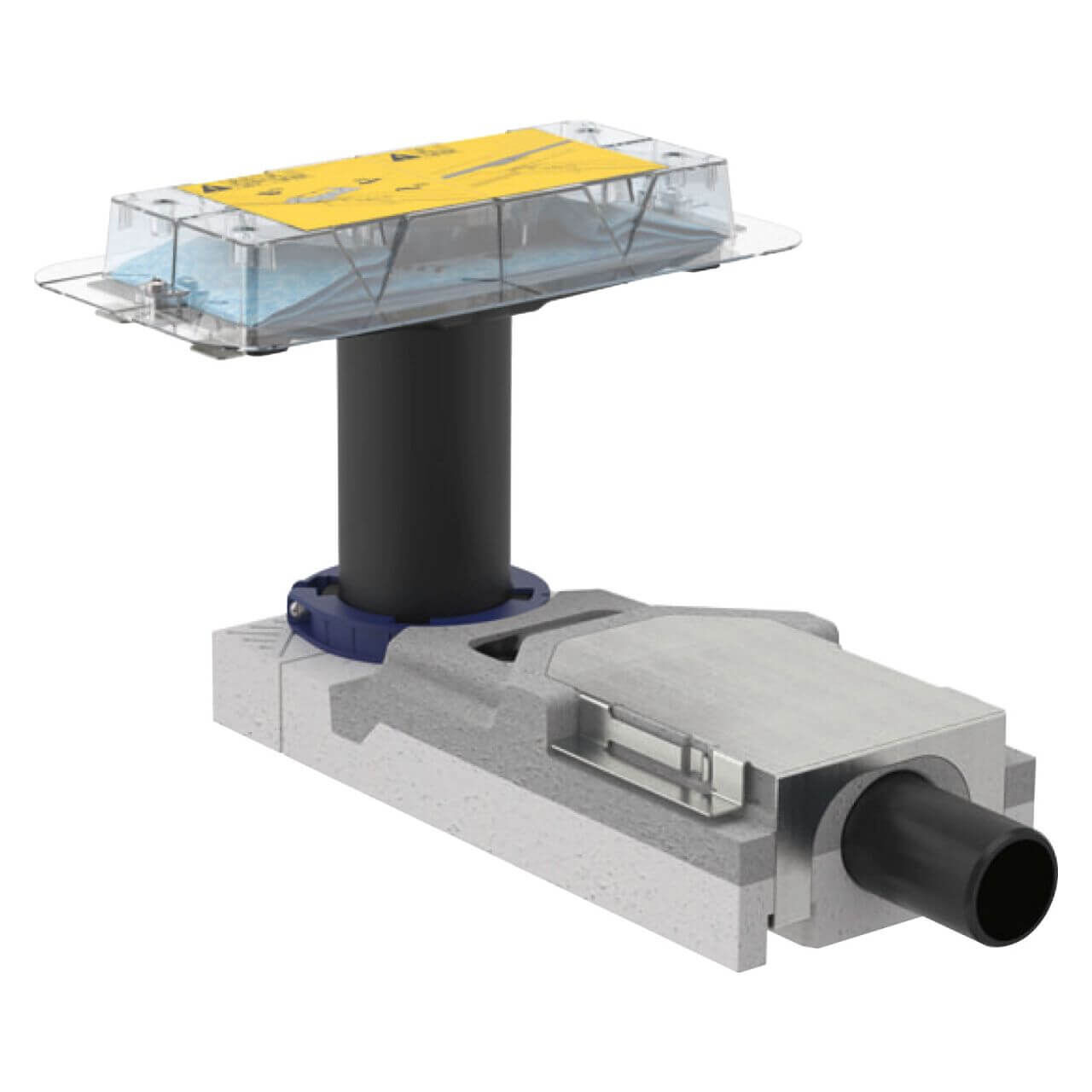 Geberit Rohbauset CleanLine Ø 40 mm Duschrinne, Höhe 65 mm