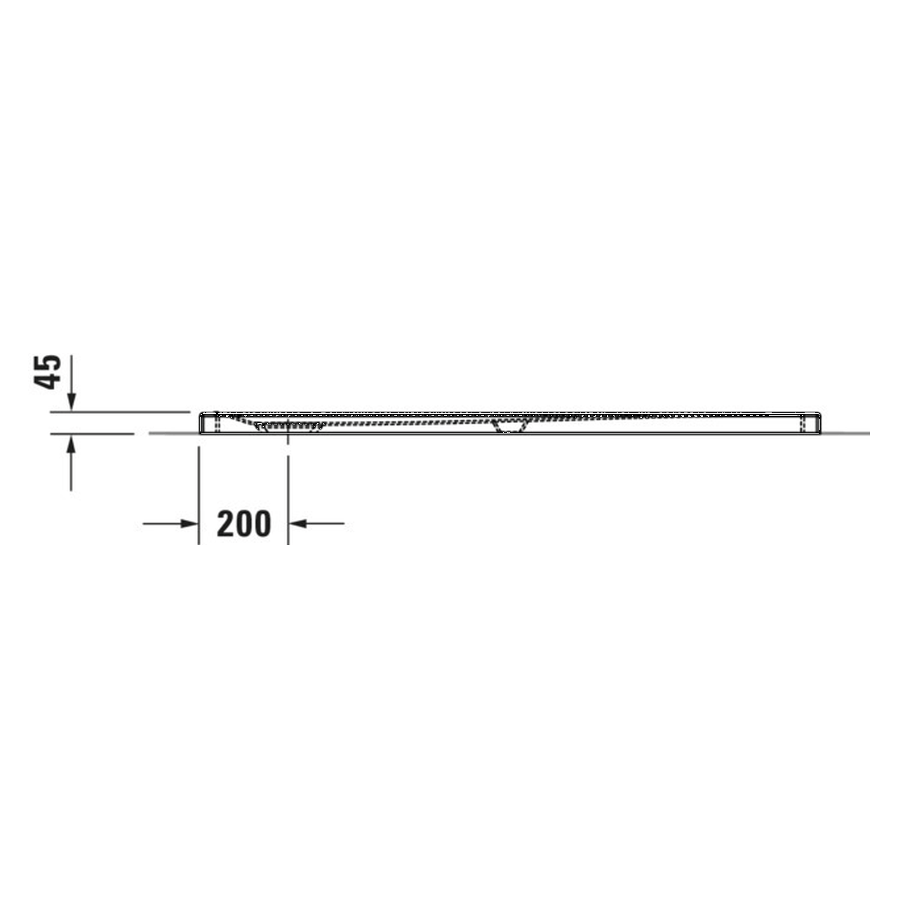 Duravit Duschwanne Tempano 140x100x4,5 cm bodenbündig Weiß (720203000000000)