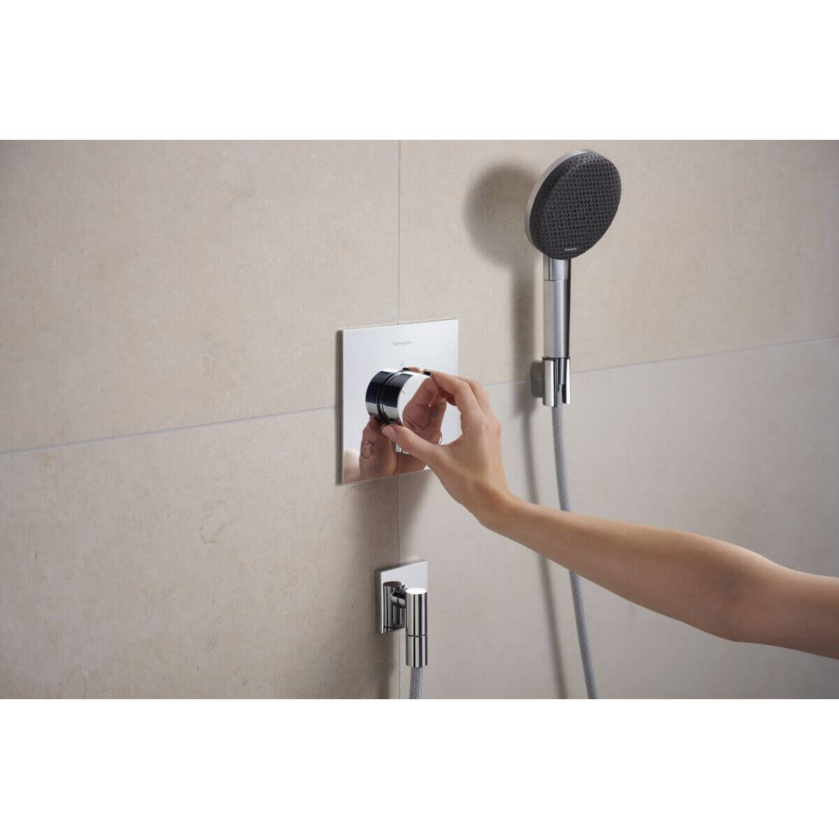 Hansgrohe Thermostat Ecostat Comfort E UP für 2 Verbraucher 24 l/min chrom