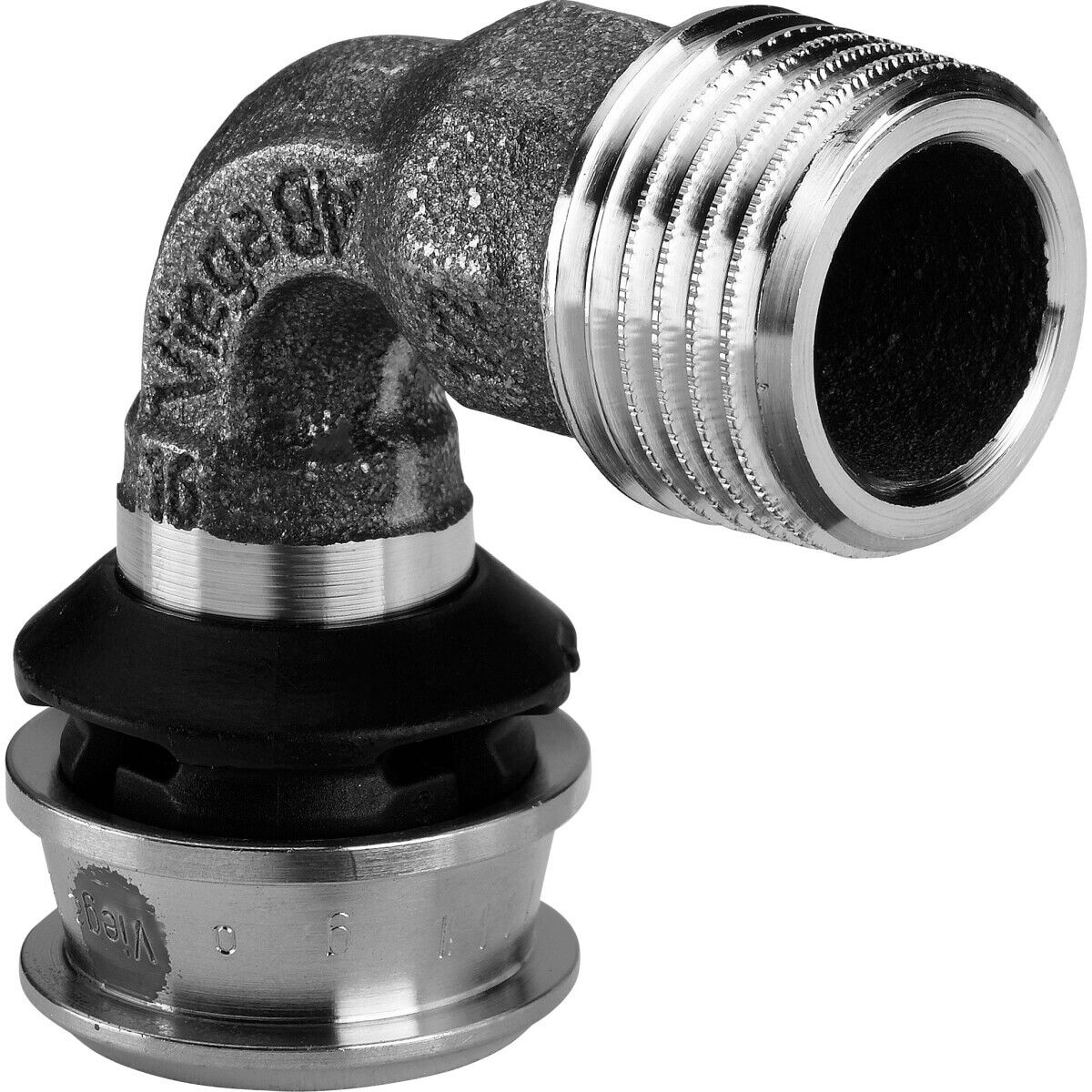 Viega Übergangsbogen Raxofix 5314 16 mm x R 1/2 90° mit Siliziumbronze