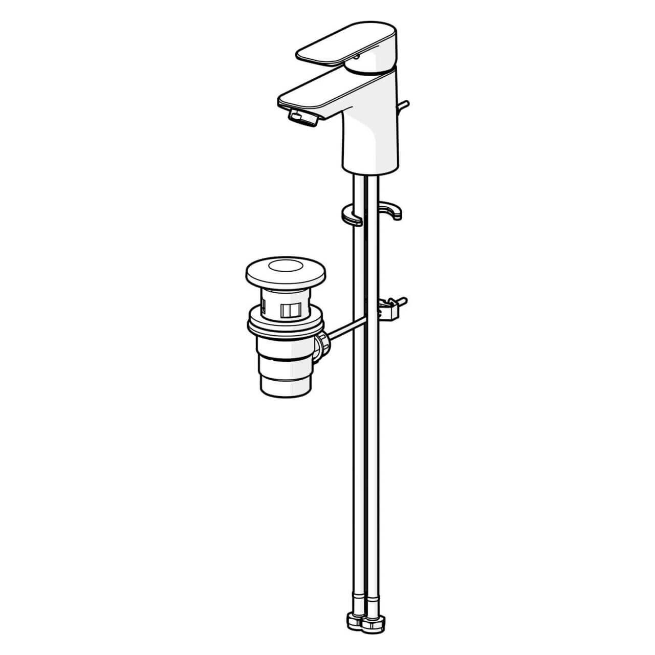 Hansa Waschtischarmatur Hansabasic Chrom mit Ablaufgarnitur DN 15 (55402203) – jetzt bei Meds24 Hansa Waschtischarmatur Hansabasic Chrom mit Ablaufgarnitur DN 15 (55402203)