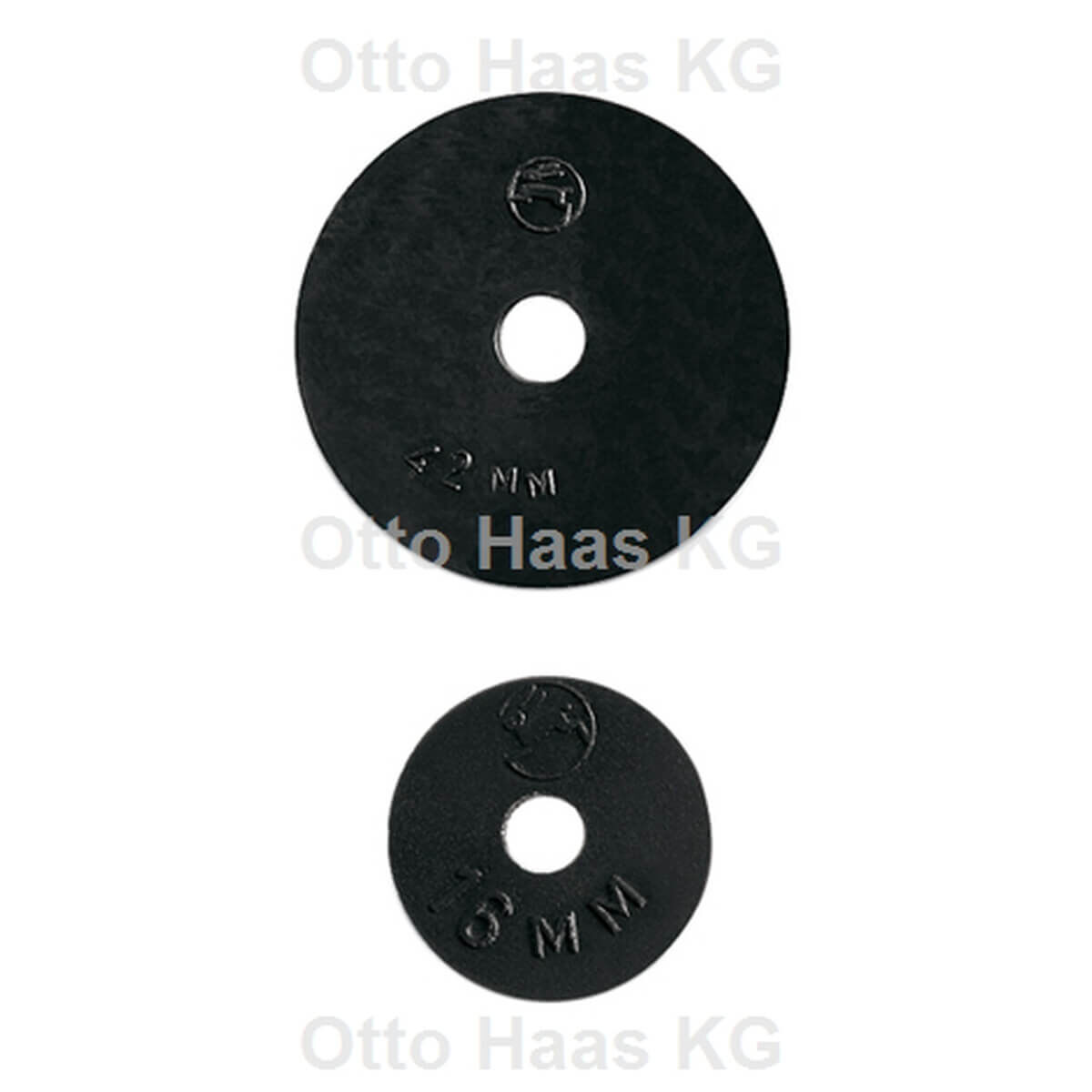 Haas Qualitäts-Wasserhahnscheibe OHA 15 x 4 x 4,5 mm schwarz mit Loch