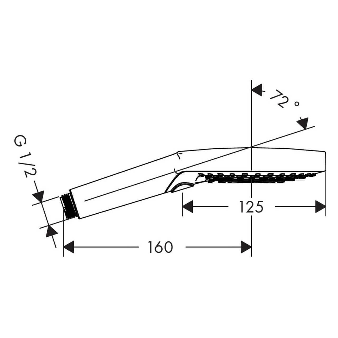 hansgrohe HB Raindance Sel. S 120 EcoSm. Brausekopf d= 125mm, 3jet, 8,5 l/min, weiß chrom (10716489) – jetzt bei Meds24 hansgrohe HB Raindance Sel. S 120 EcoSm. Brausekopf d= 125mm, 3jet, 8,5 l/min, weiß chrom (10716489)