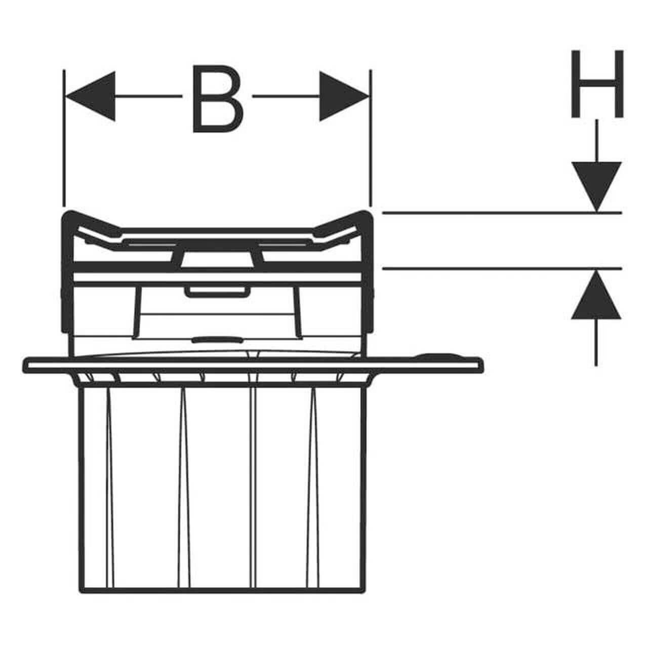 Geberit Duschrinne CleanLine 20 Edelstahl 30-90 x 4,3 cm