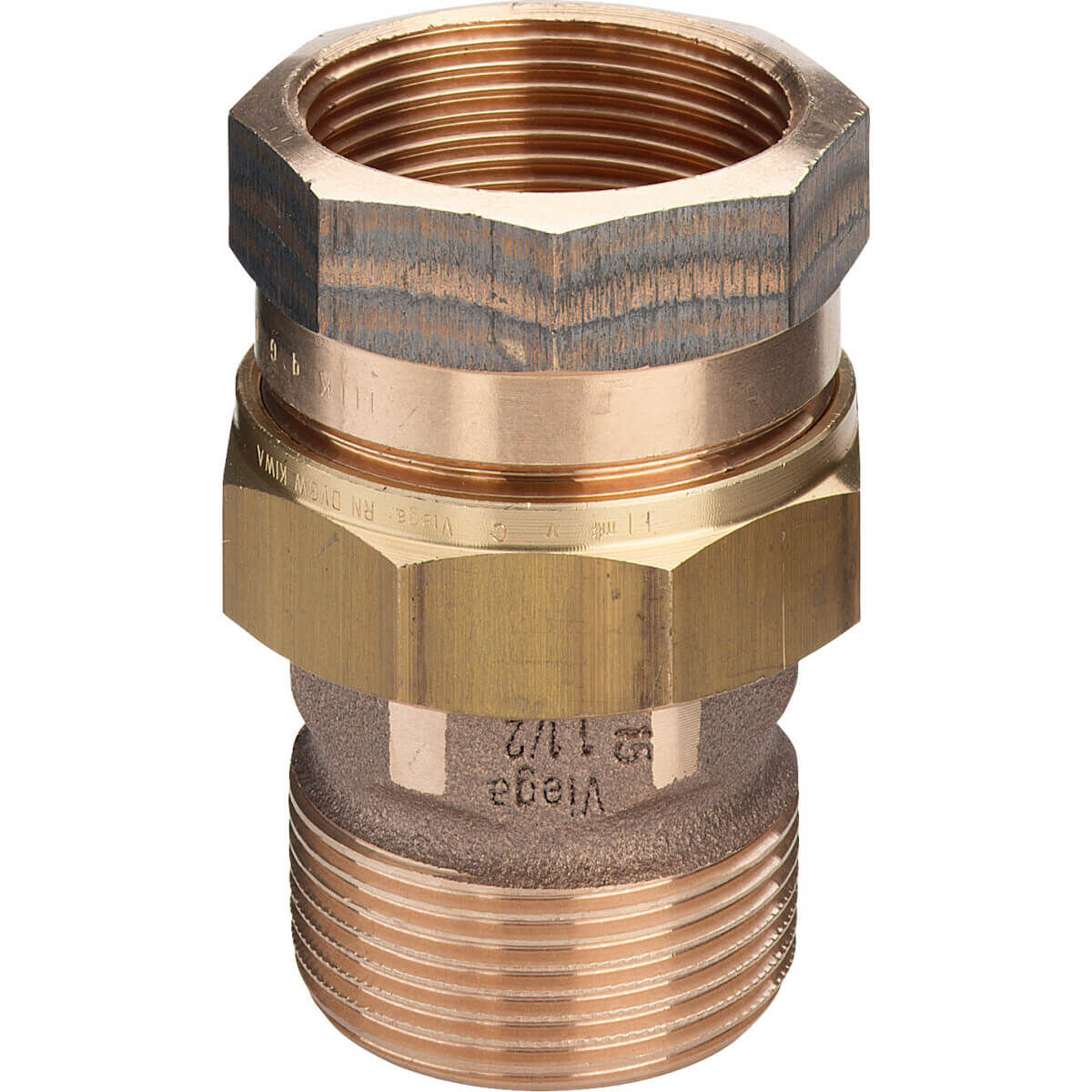 Viega Rohrverschraubung 3331 R 1/2 x Rp 1/2 Rotguss