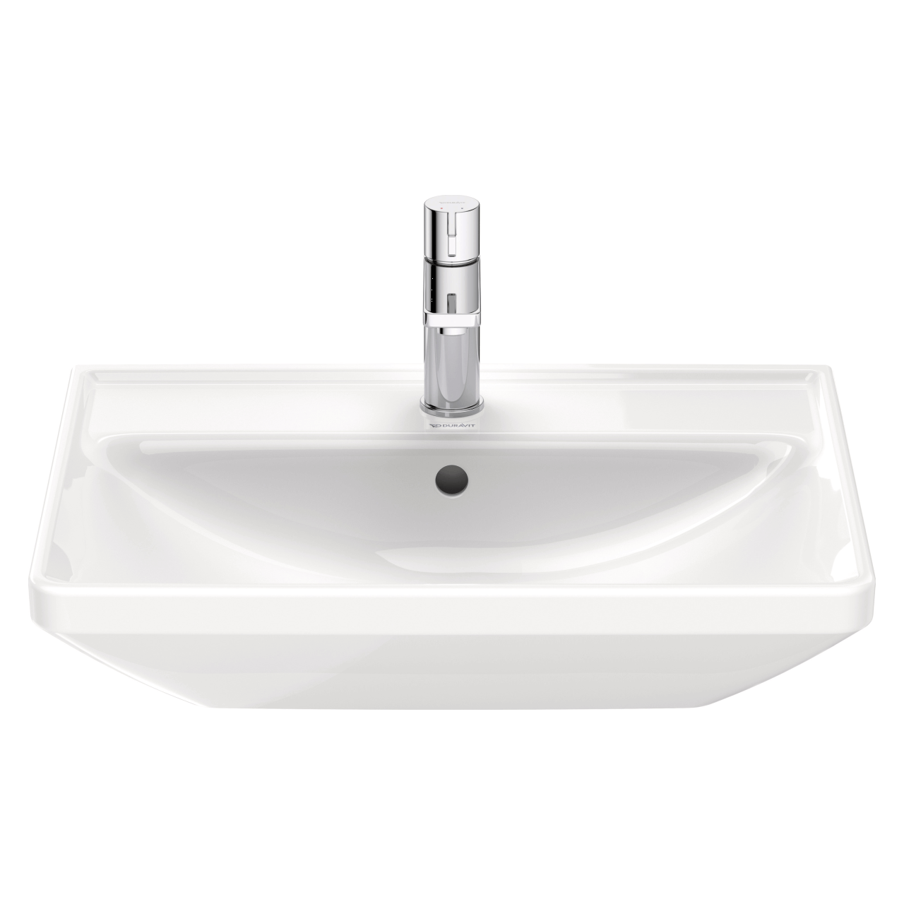 Duravit Waschtisch D-Neo 60x44 cm Weiß mit Hahnloch und Überlauf
