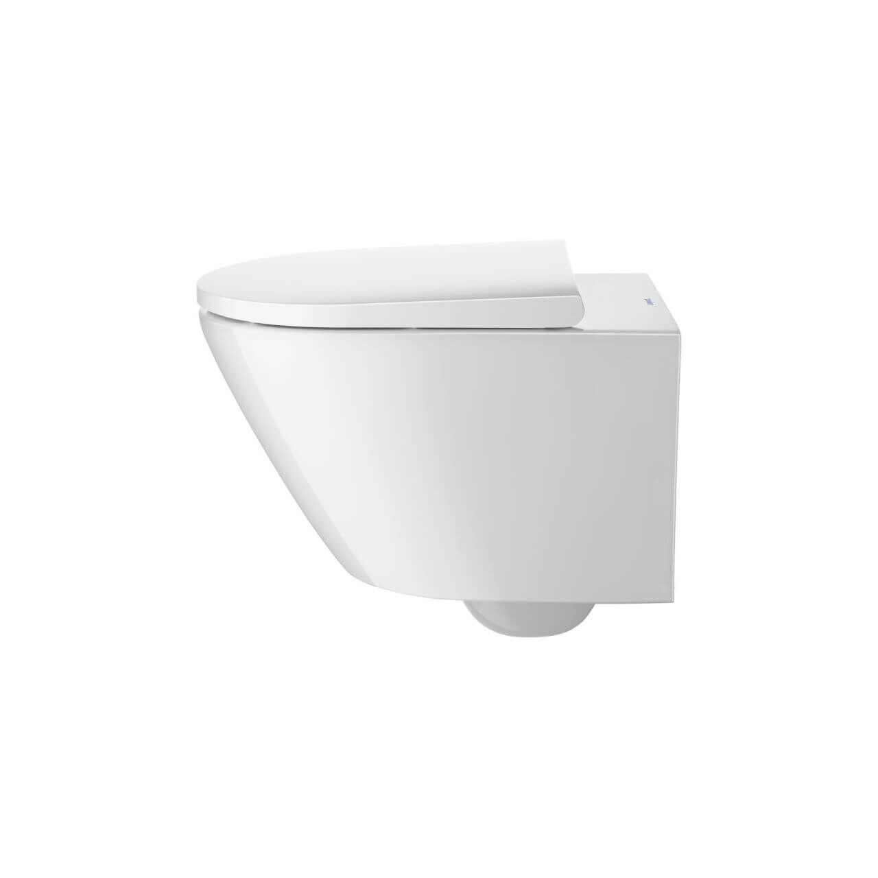 Duravit Wand-Tiefspül-WC-Set D-Neo Rimless Weiß