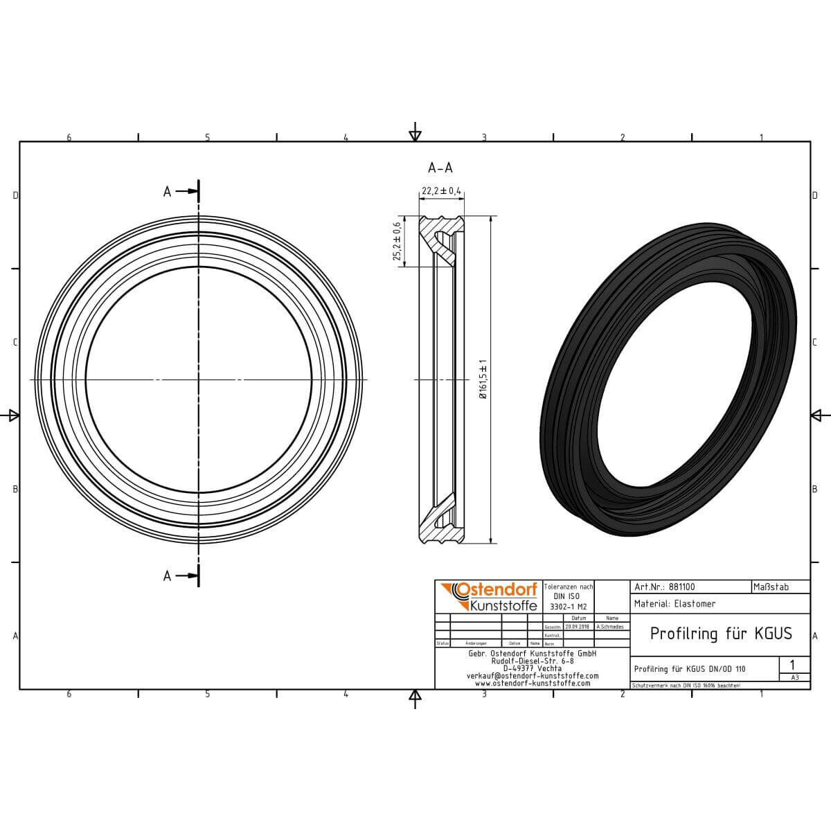 Ostendorf KG Profilring DN/OD 110 für KGUS