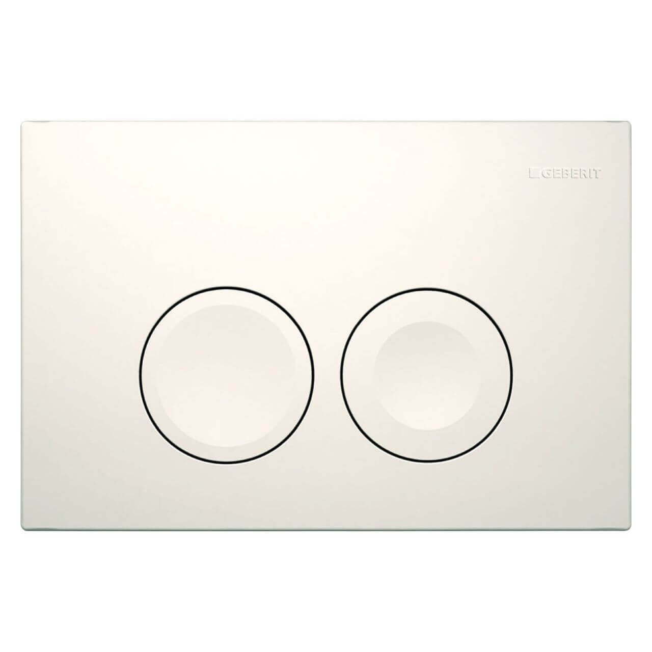 Geberit Betätigungsplatte Delta 25 Weiß-Alpin, 2-Mengen-Spülung