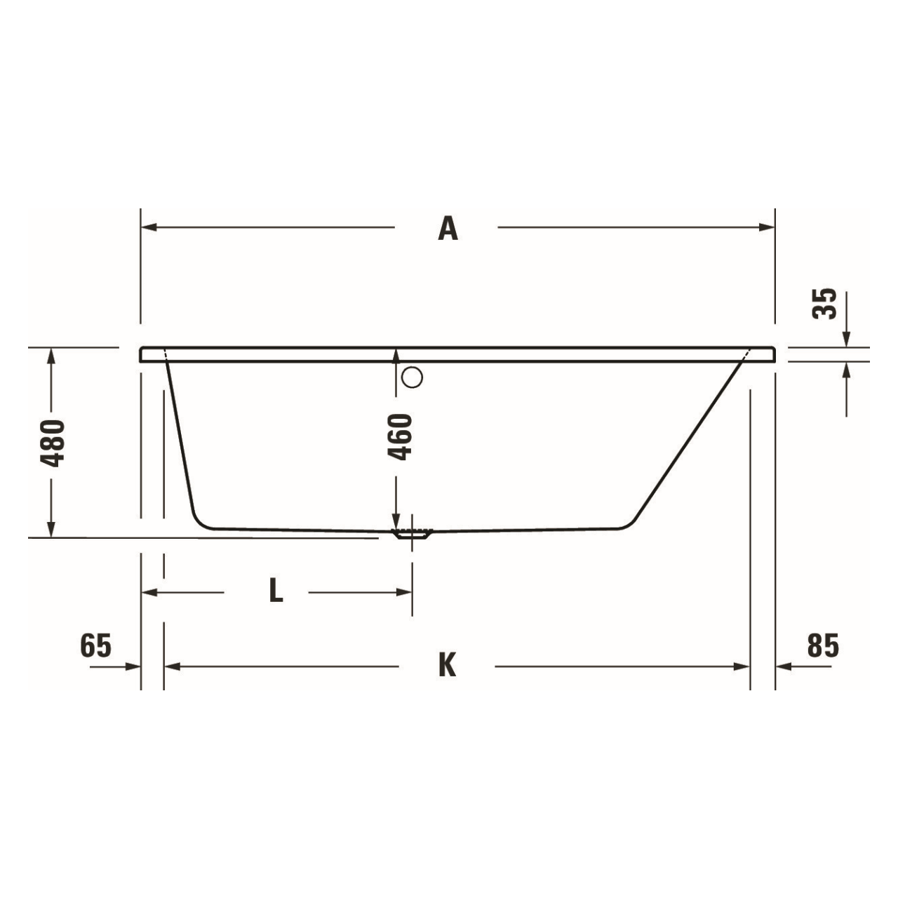 Duravit Trapez-Badewanne No.1 170x100 cm Weiß rechts (700509000000000) – jetzt bei Meds24 Duravit Trapez-Badewanne No.1 170x100 cm Weiß rechts (700509000000000)