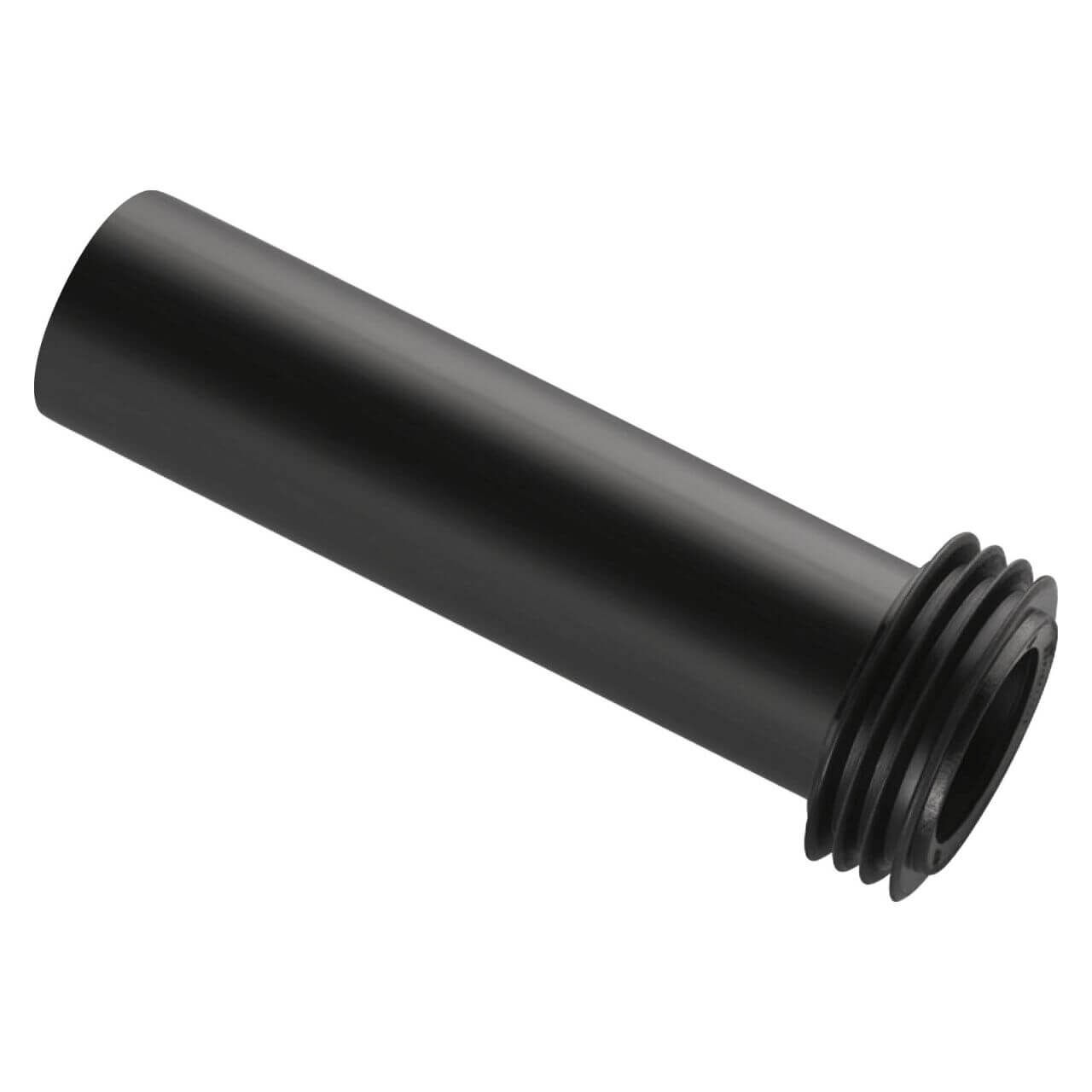 Geberit Spülbogenverlängerung 185 mm, 45 mm, mit EPDM-Manschette Schwarz