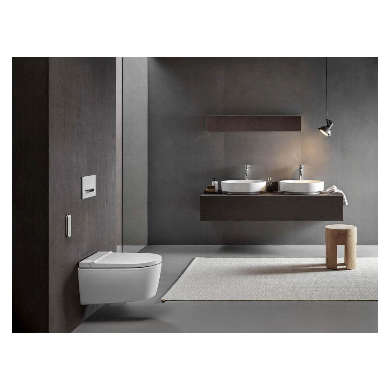 Geberit Dusch-WC AquaClean Sela, spülrandlos mit WhirlSpray & Fernbedienung