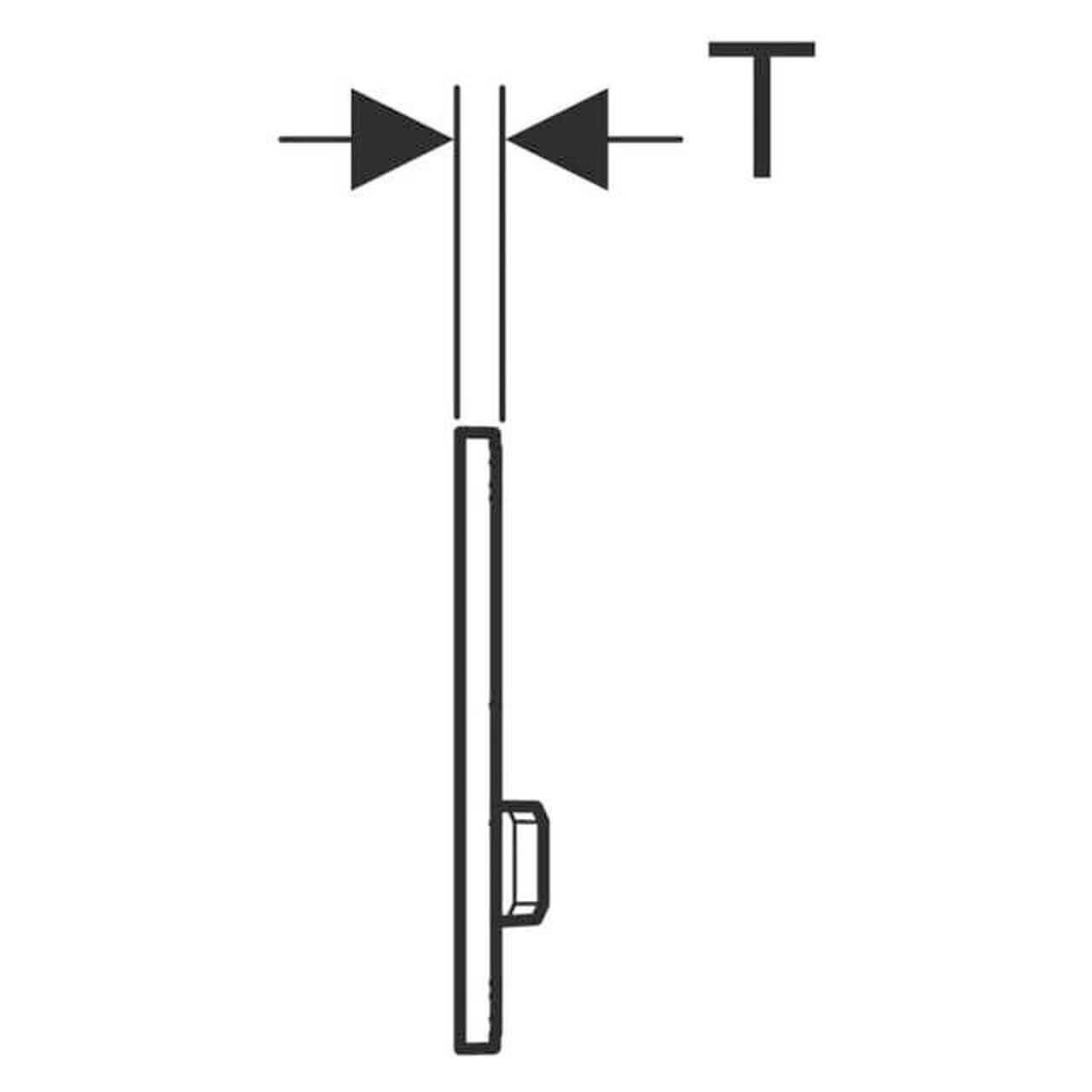 Geberit Betätigungsplatte Sigma 50 Weiß/Chrom, 2-Mengen-Spülung