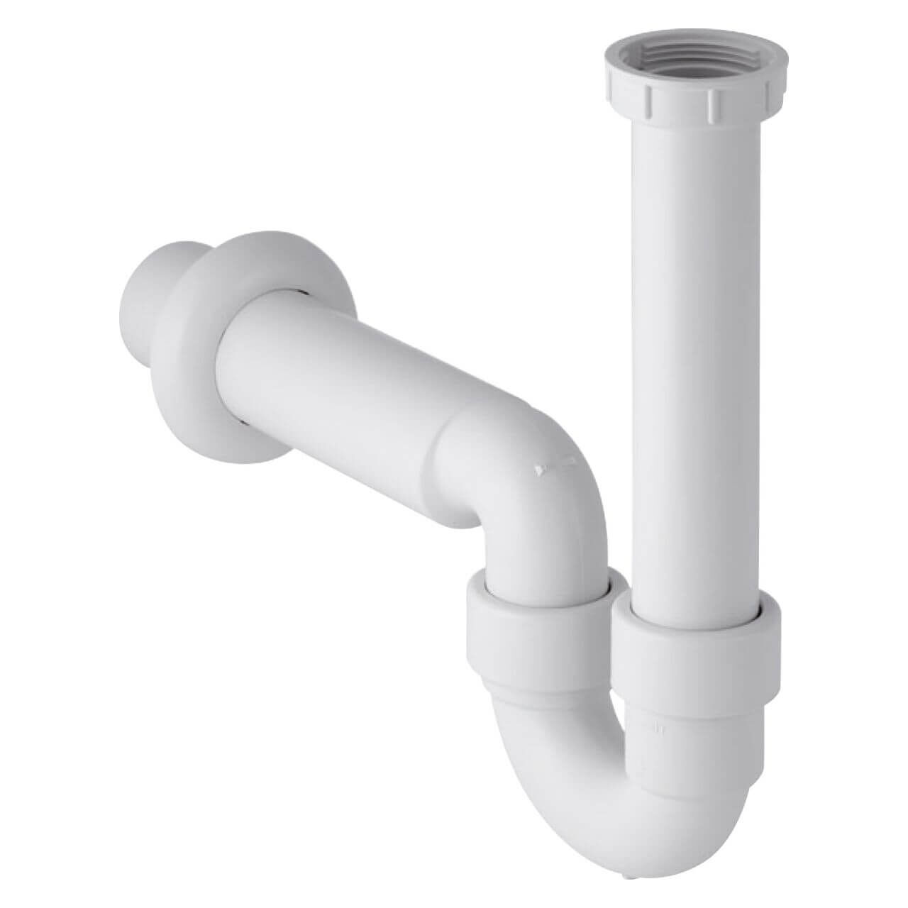 Geberit Rohrbogen G1 1/2 x 50 mm horizontal für Spülbecken Weiß (152741111)