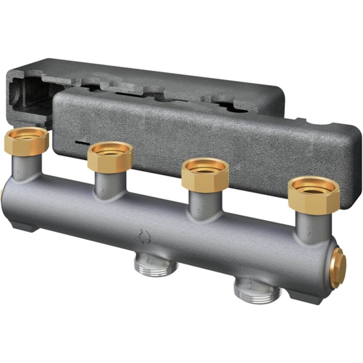 Oventrop Verteilerbalken DN 25 2 Heizkreise