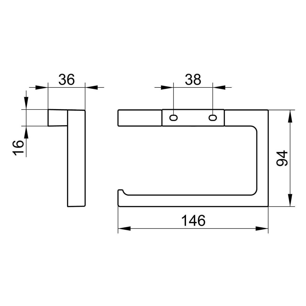 Keuco Toilettenpapierhalter Edition 11 Chrom offen