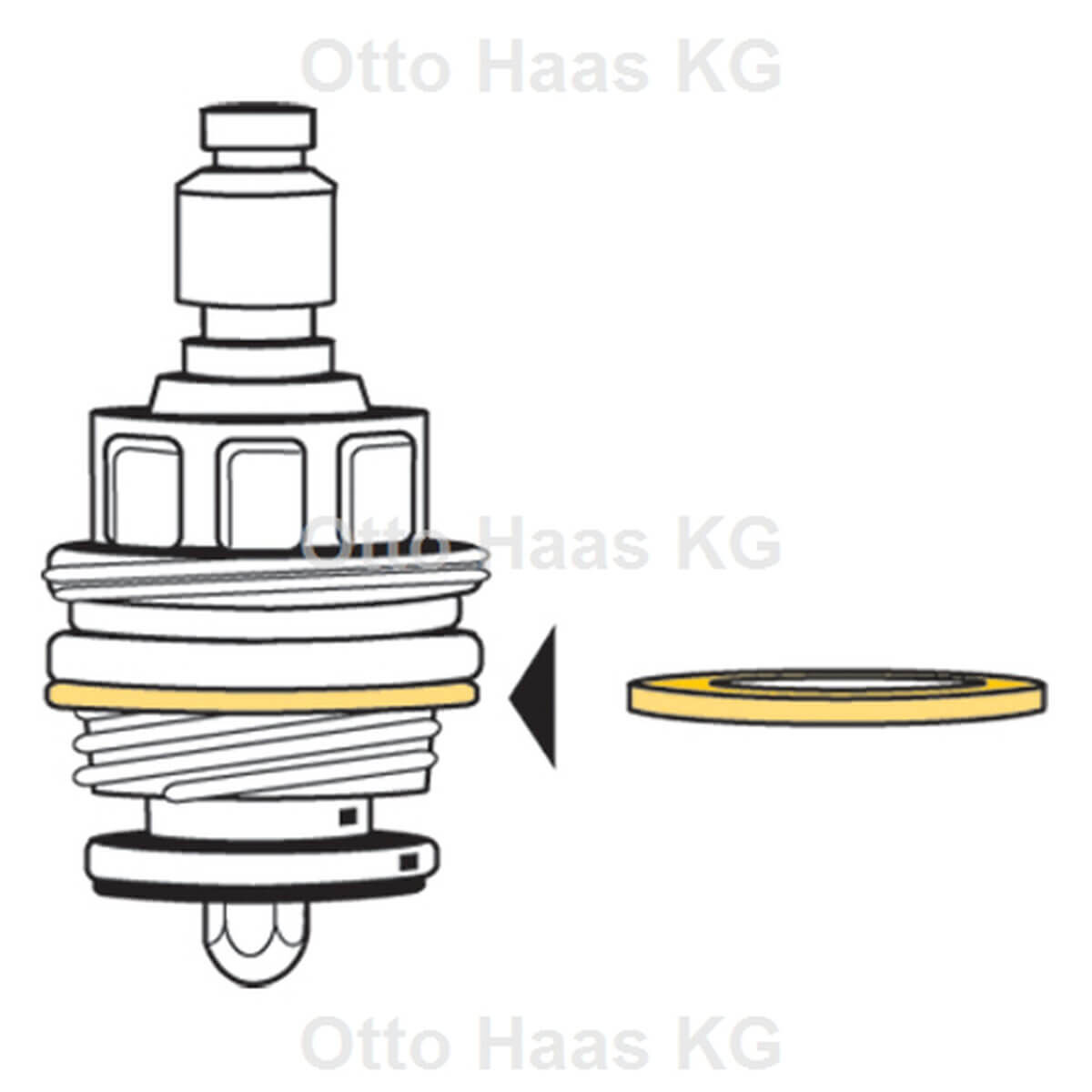 Haas Fiber-Ring 21 x 25 x 1,5 mm rot warm/kalt