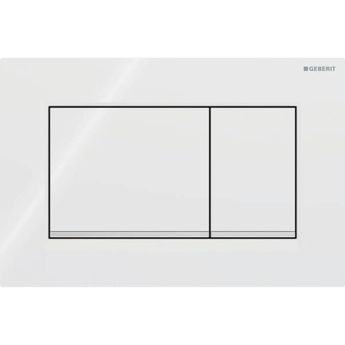 Geberit Betätigungsplatte Sigma 30 Weiß/Chrom