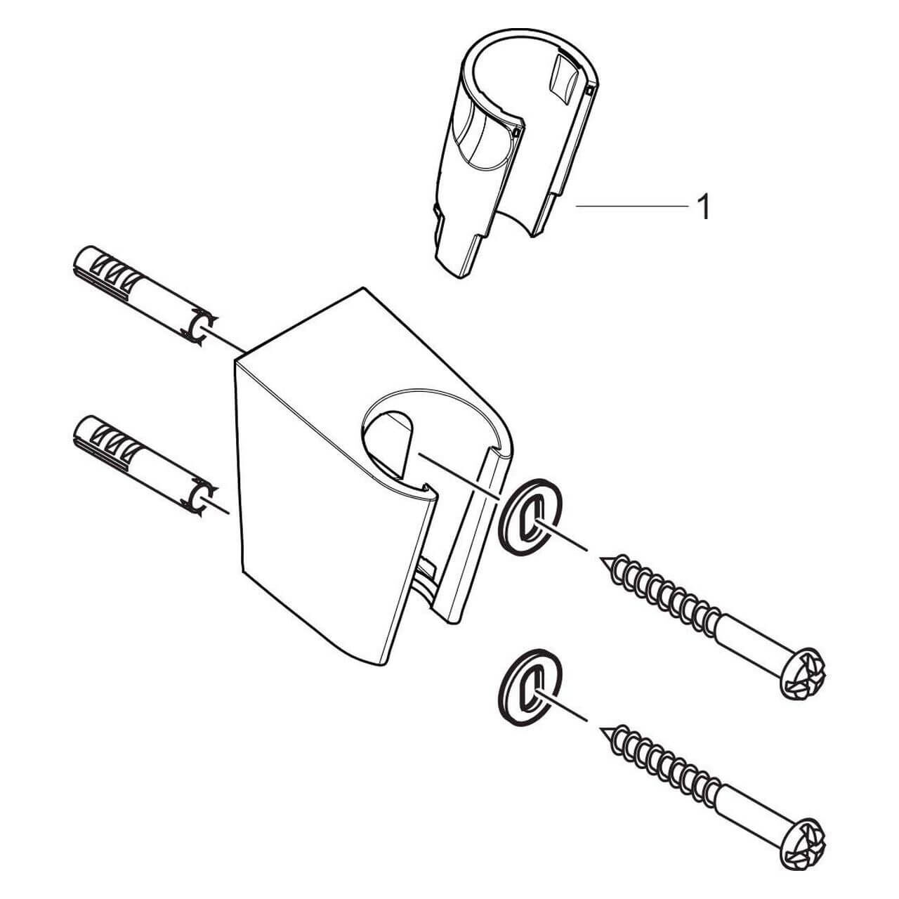 Hansgrohe Brausehalter Porter Chrom