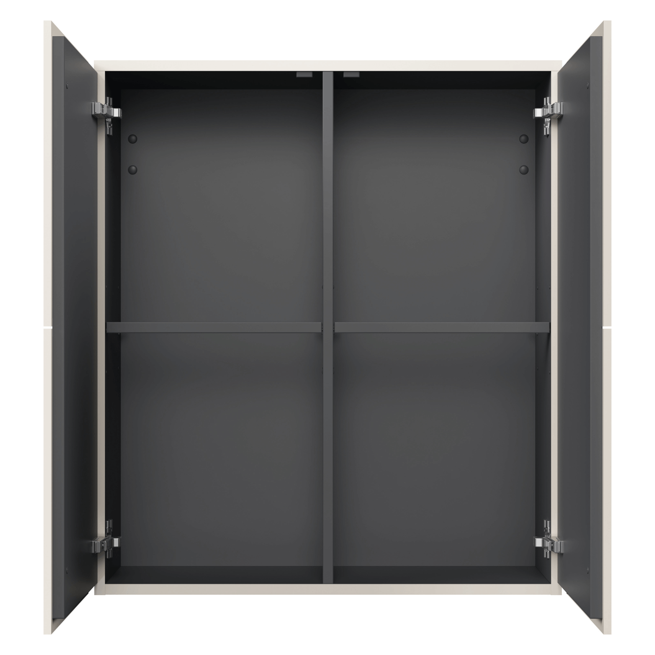 Duravit Halbhochschrank L-Cube 70 cm Weiß Hochglanz 2 Türen (LC116702222)