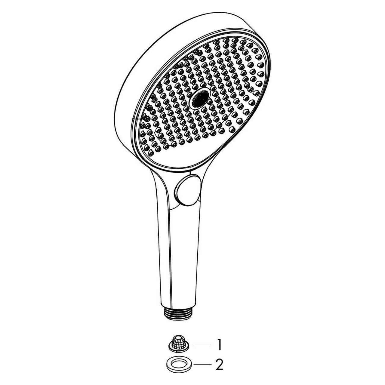 Hansgrohe Handbrause Rainfinity Chrom 130 mm