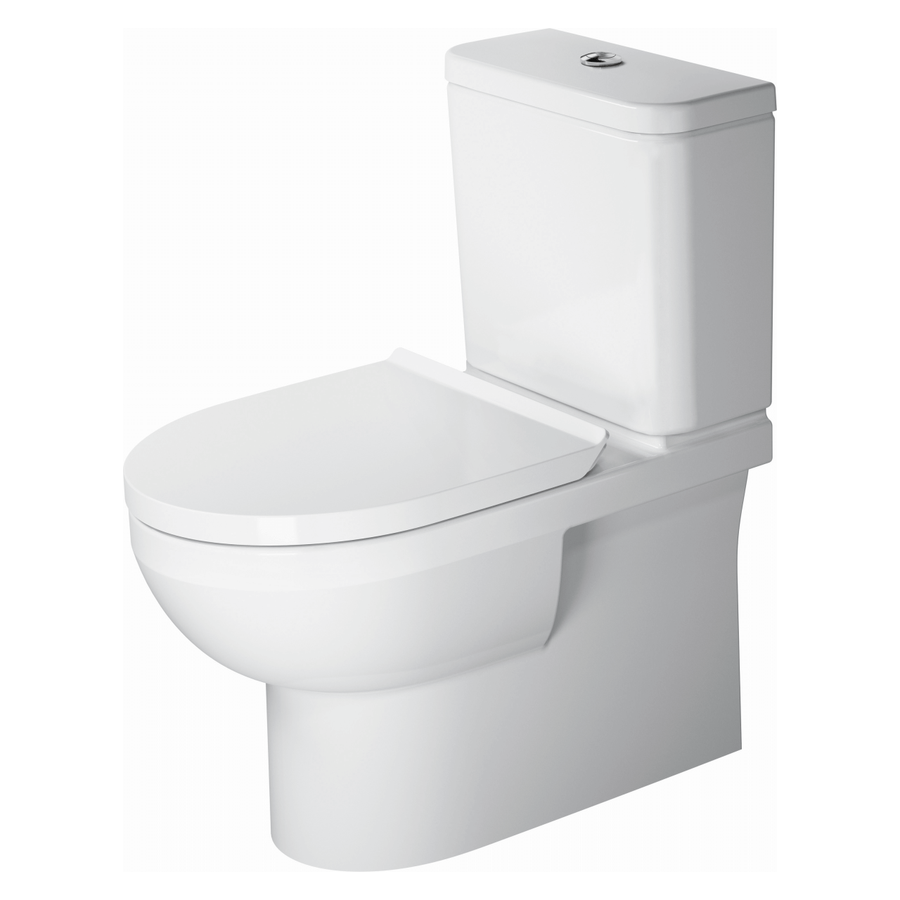 Duravit Stand-Tiefspül-WC Kombi No.1 36,5x65 cm 6 l waagerechter Abgang Rimless Weiß (2182090000)