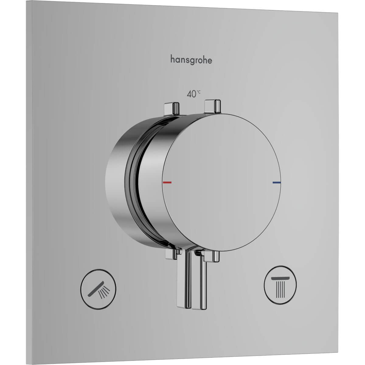 Hansgrohe Thermostat Ecostat Comfort E UP für 2 Verbraucher 24 l/min chrom Hansgrohe Thermostat Ecostat Comfort E UP für 2 Verbraucher 24 l/min chrom