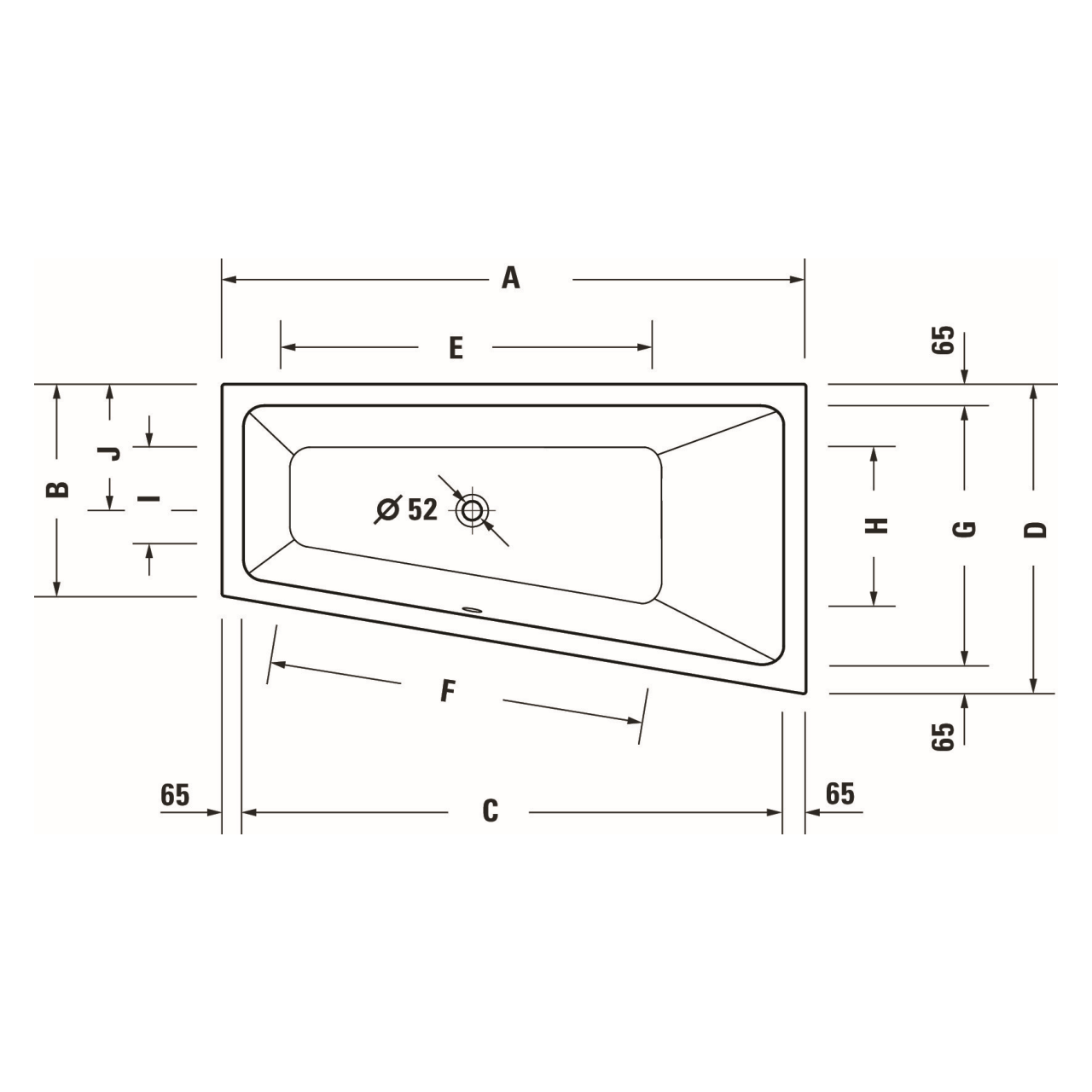 Duravit Trapez-Badewanne No.1 170x100 cm Weiß rechts (700509000000000) – jetzt bei Meds24 Duravit Trapez-Badewanne No.1 170x100 cm Weiß rechts (700509000000000)