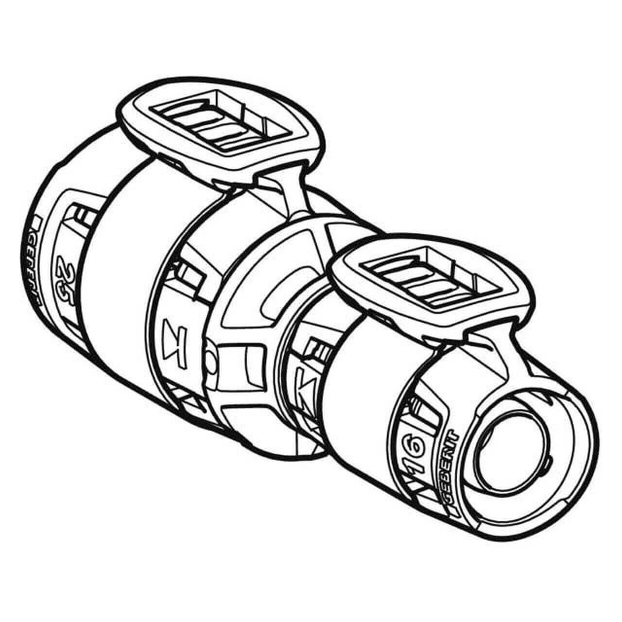 Geberit Reduktion FlowFit Ø 25 x 20 mm PPSU