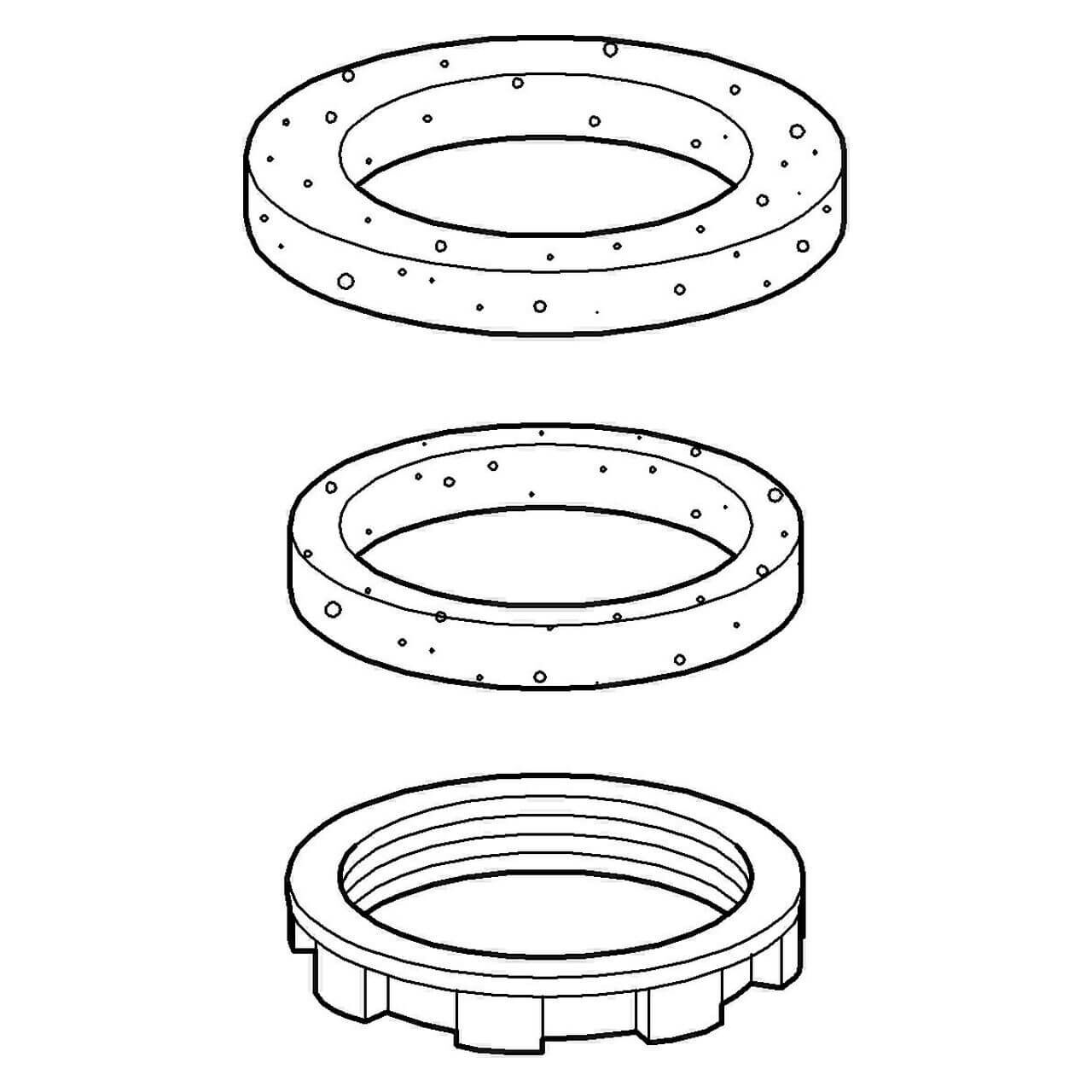 Grohe Dichtung Servo-Set 43745000 Moosgummidichtung