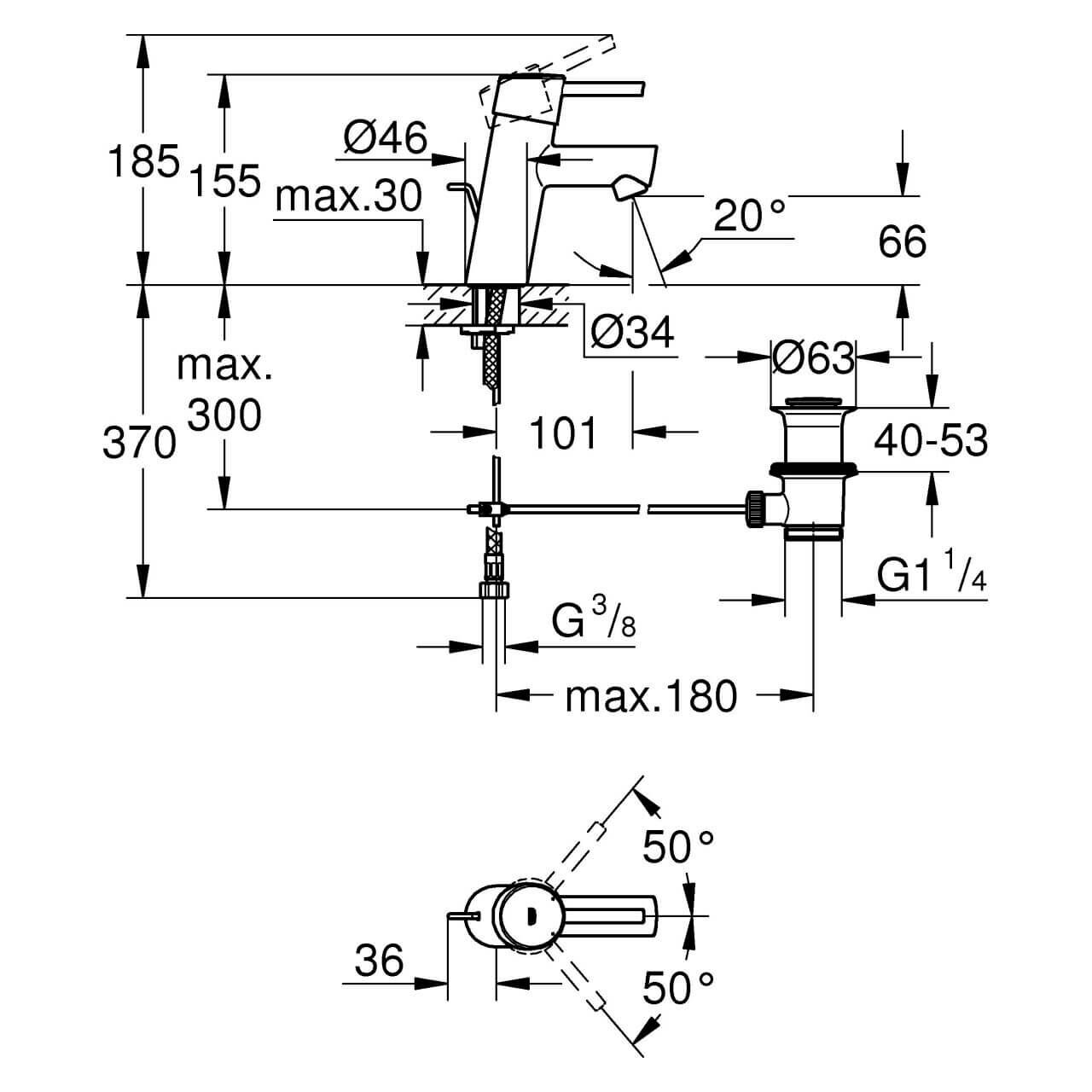 Grohe Waschtischarmatur Concetto 1/2 Zoll S-Size mit Ablaufgarnitur Chrom (32204001) – jetzt bei Meds24 Grohe Waschtischarmatur Concetto 1/2 Zoll S-Size mit Ablaufgarnitur Chrom (32204001)