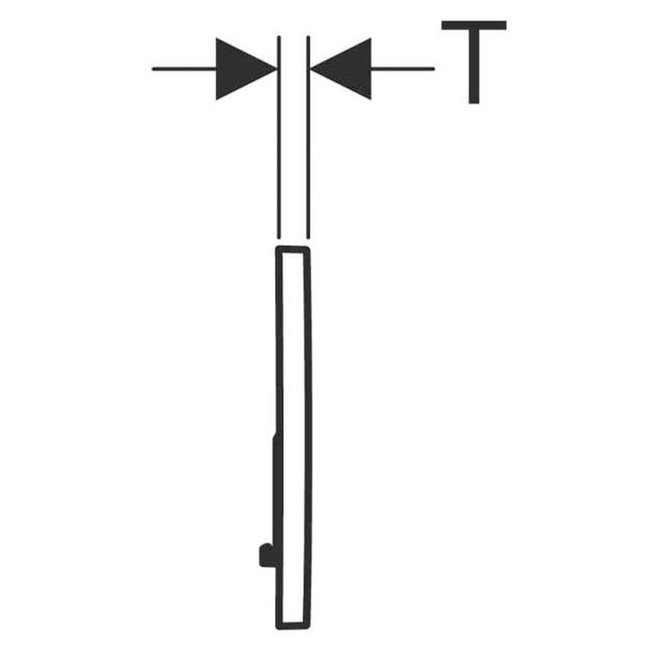 Geberit Betätigungsplatte Sigma 01 Weiß, 2-Mengen-Spülung (115770115)
