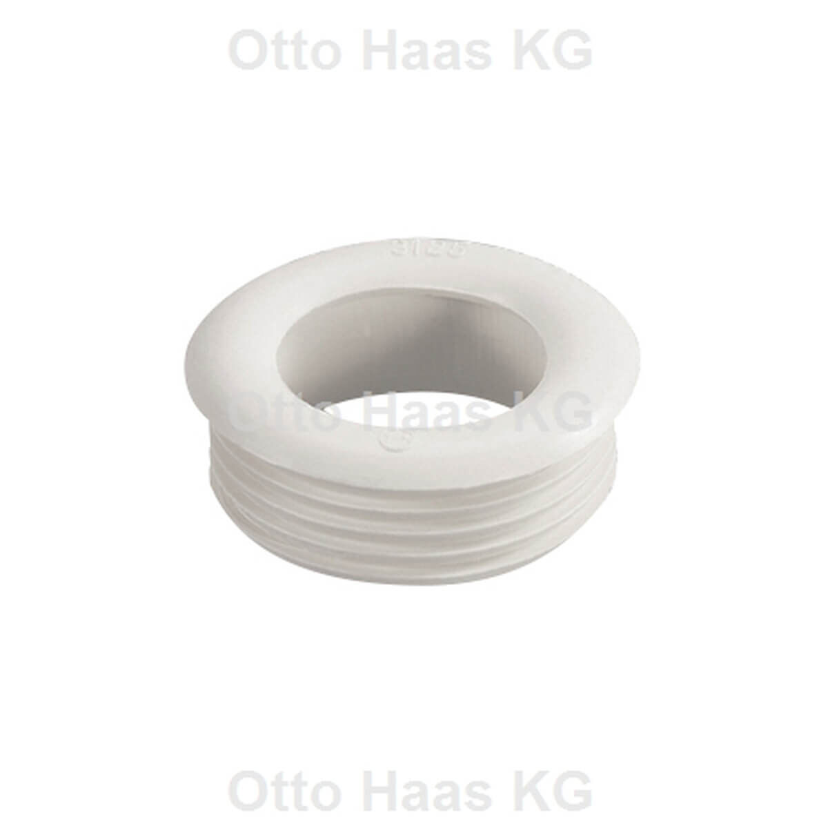 Haas Gummi-Spülrohrverbinder 40 x 59 x 22 mm weiß für Euro-WC