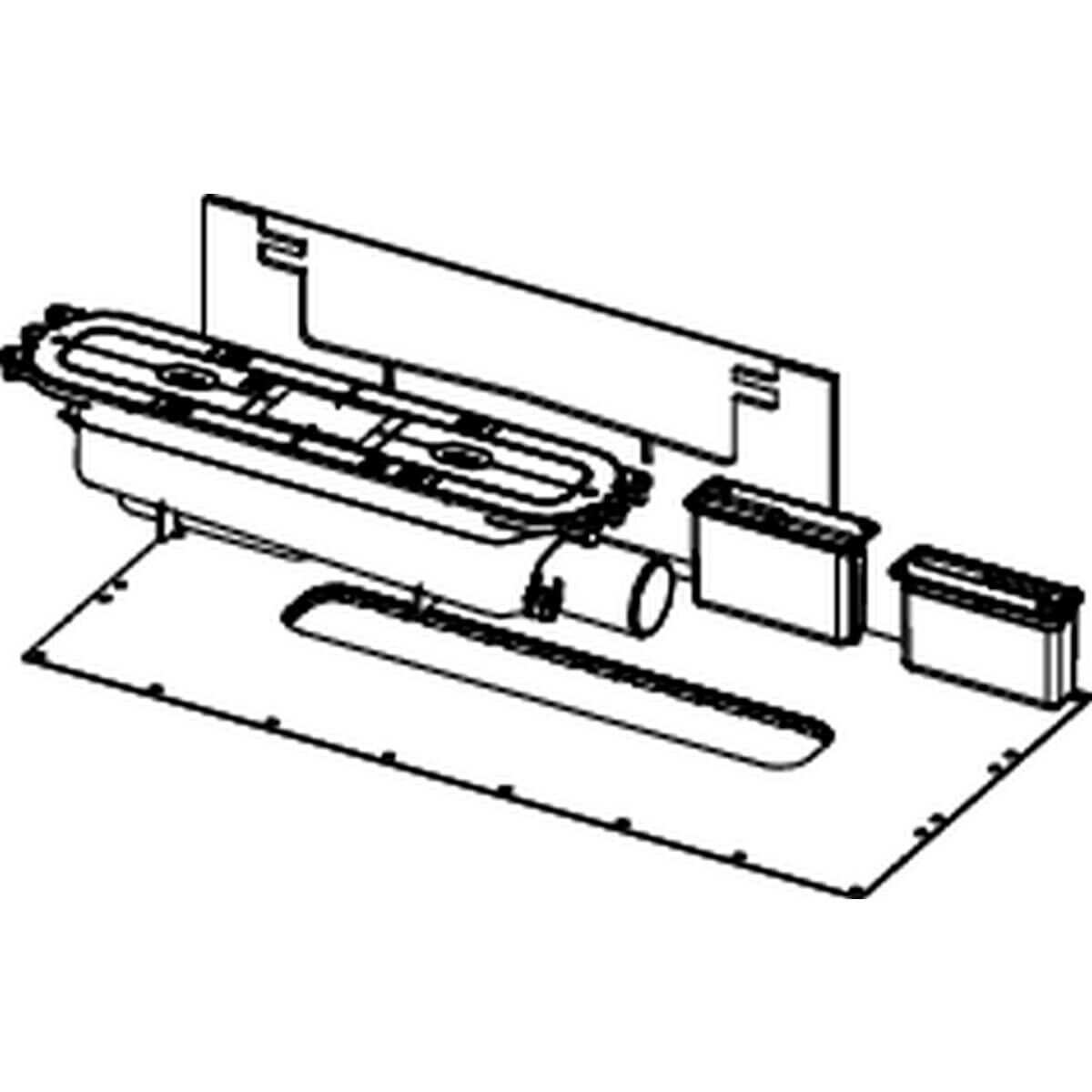 Tece Ablauf drainprofile norm Auslauf seitlich DN 50