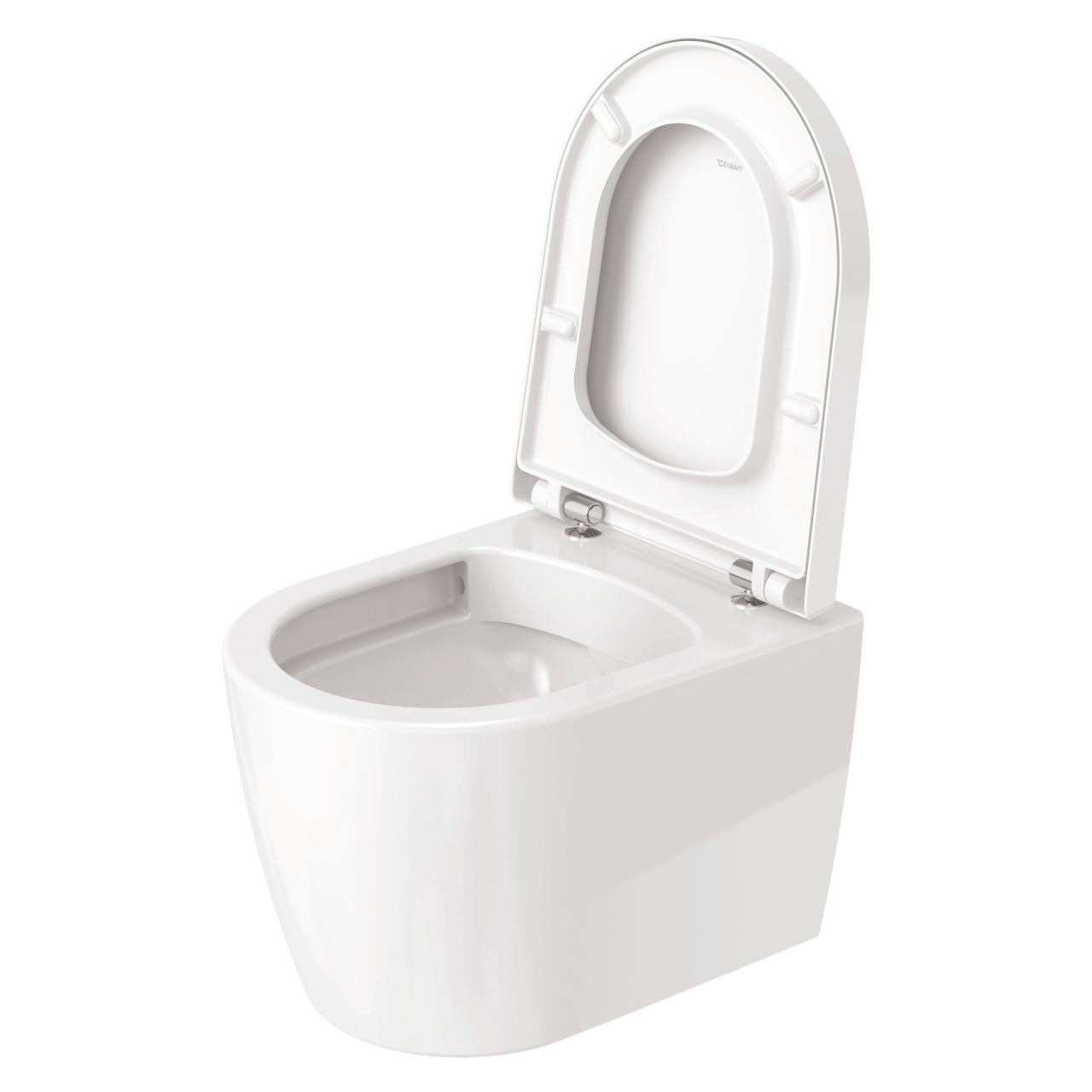 Duravit Wand-Tiefspül-WC Set Compact Me by Starck 4,5 l Rimless mit WC-Sitz Weiß