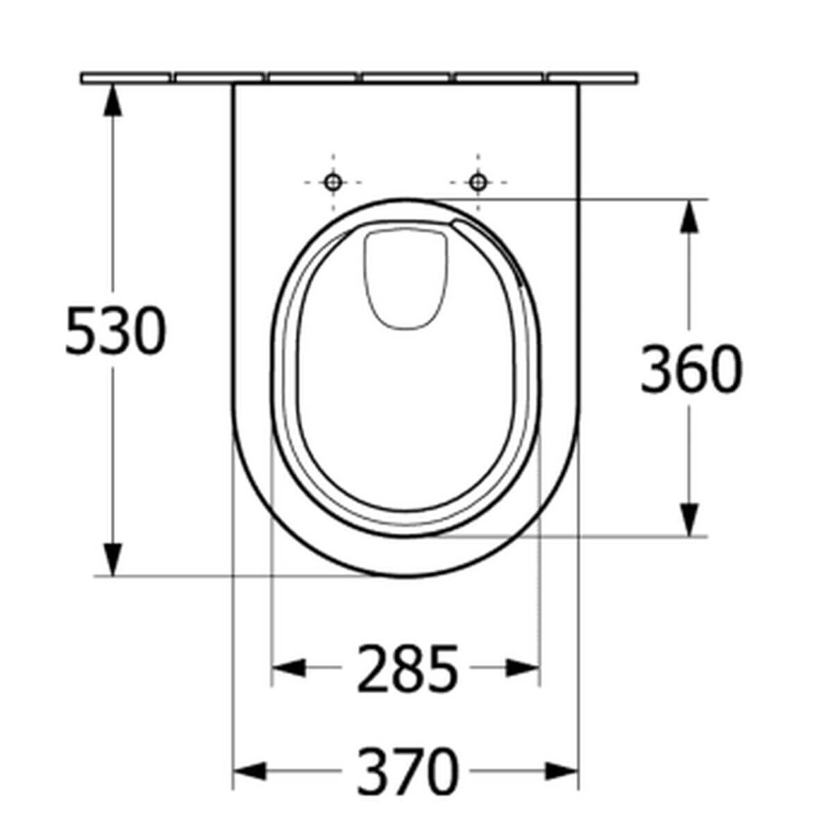Villeroy & Boch Combi-Pack WC TwistFlush Architectura 37x53 cm weiß