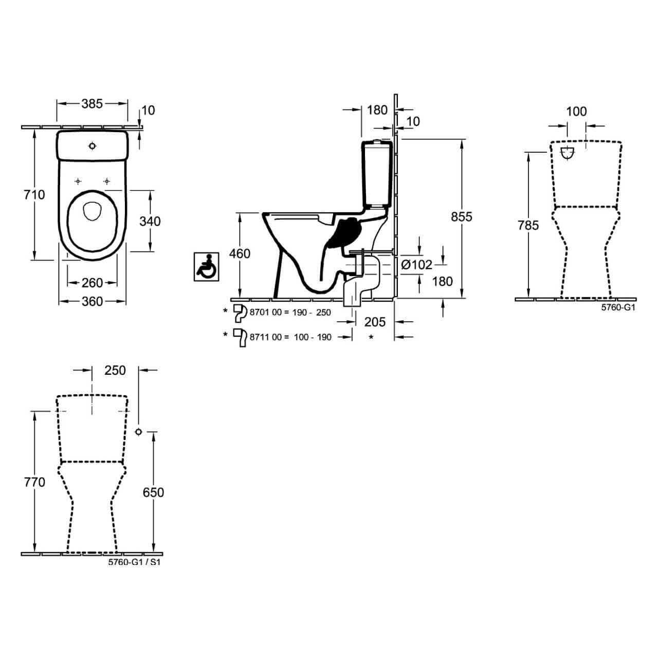 Villeroy & Boch Spülkasten O.Novo DualFlush Weiß