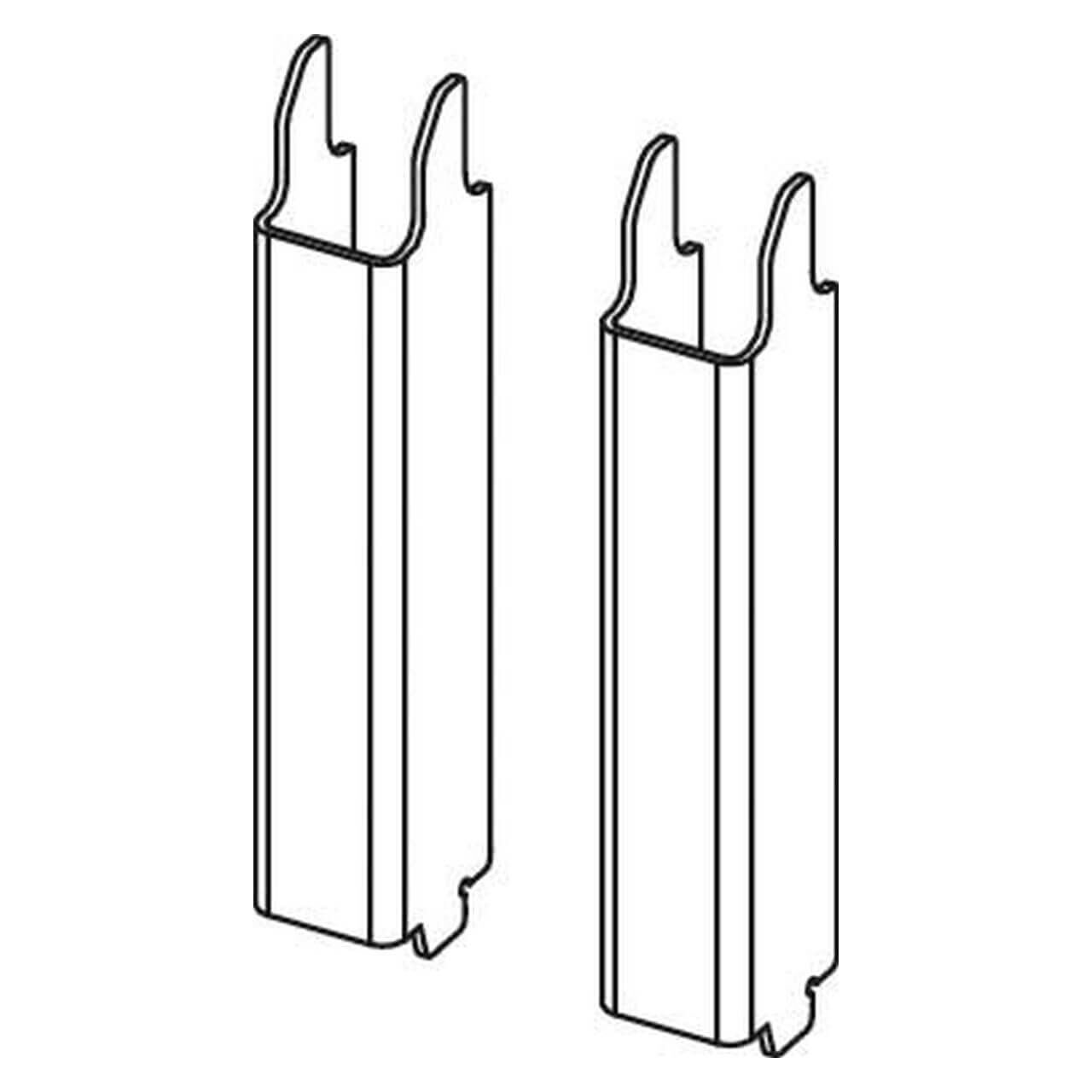 Tece Stahlstrebenset Teceprofil für WC-Keramik