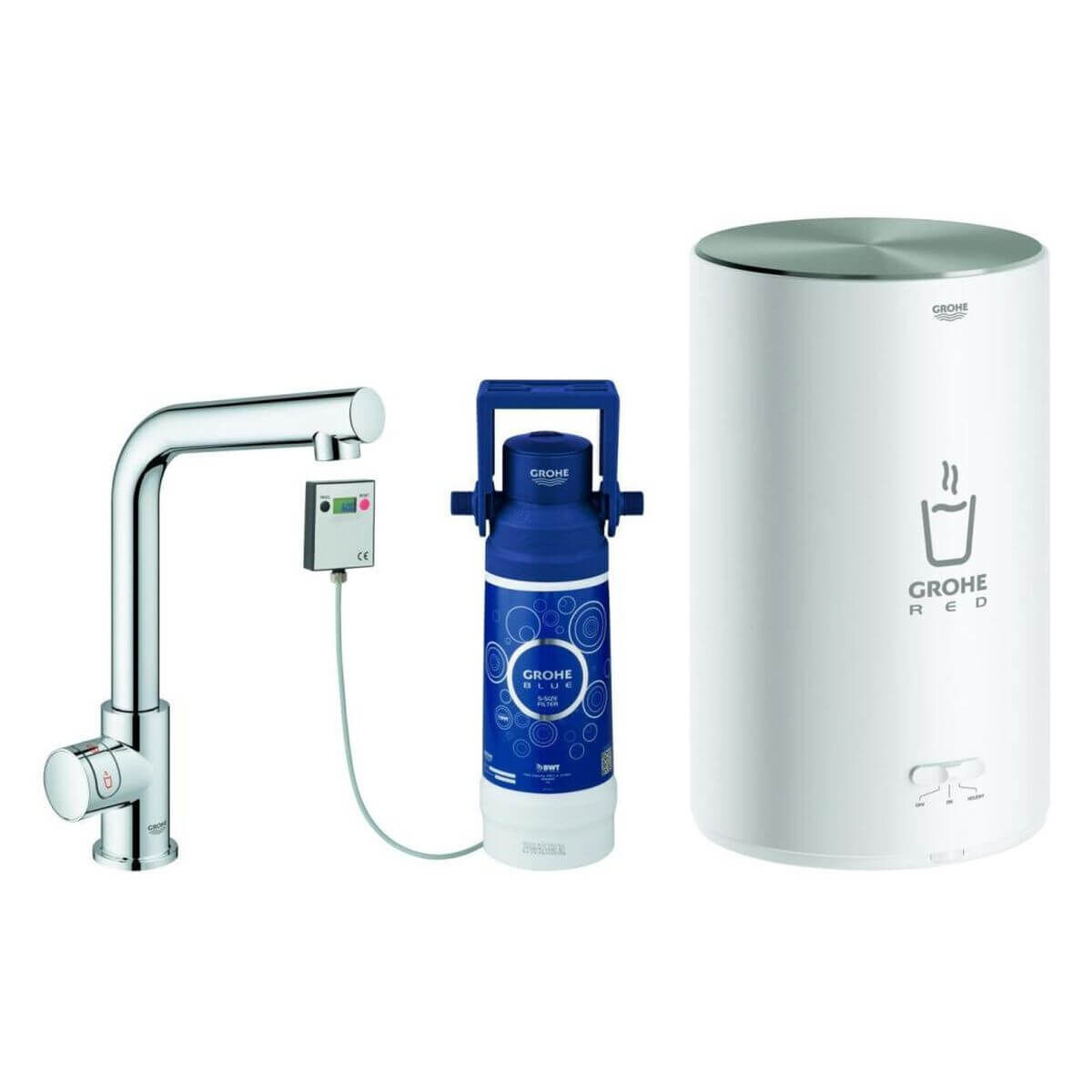 Grohe Red Mono M-Size – Spültisch-Standventil mit Boiler, chrom