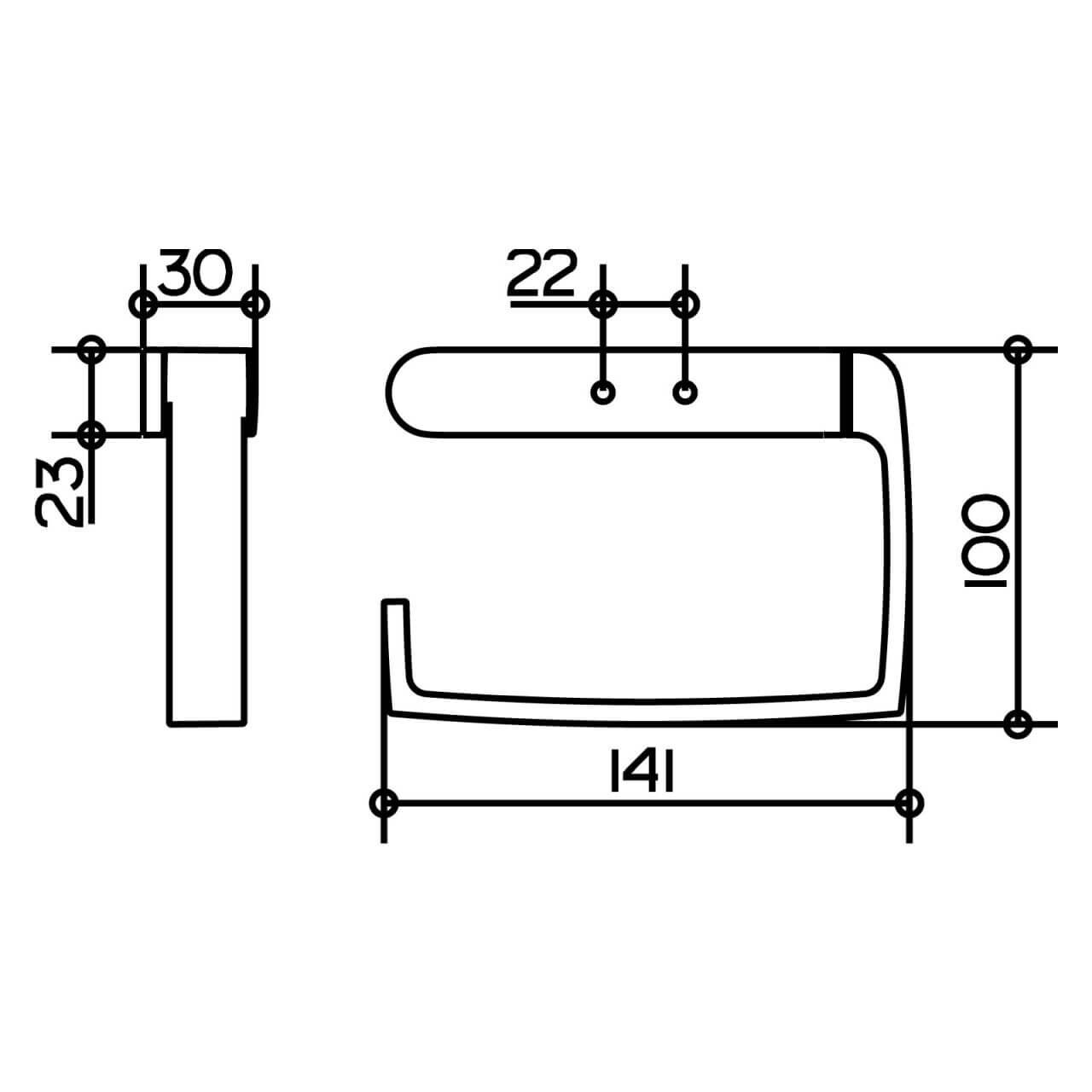 Keuco Toilettenpapierhalter Elegance Chrom offen