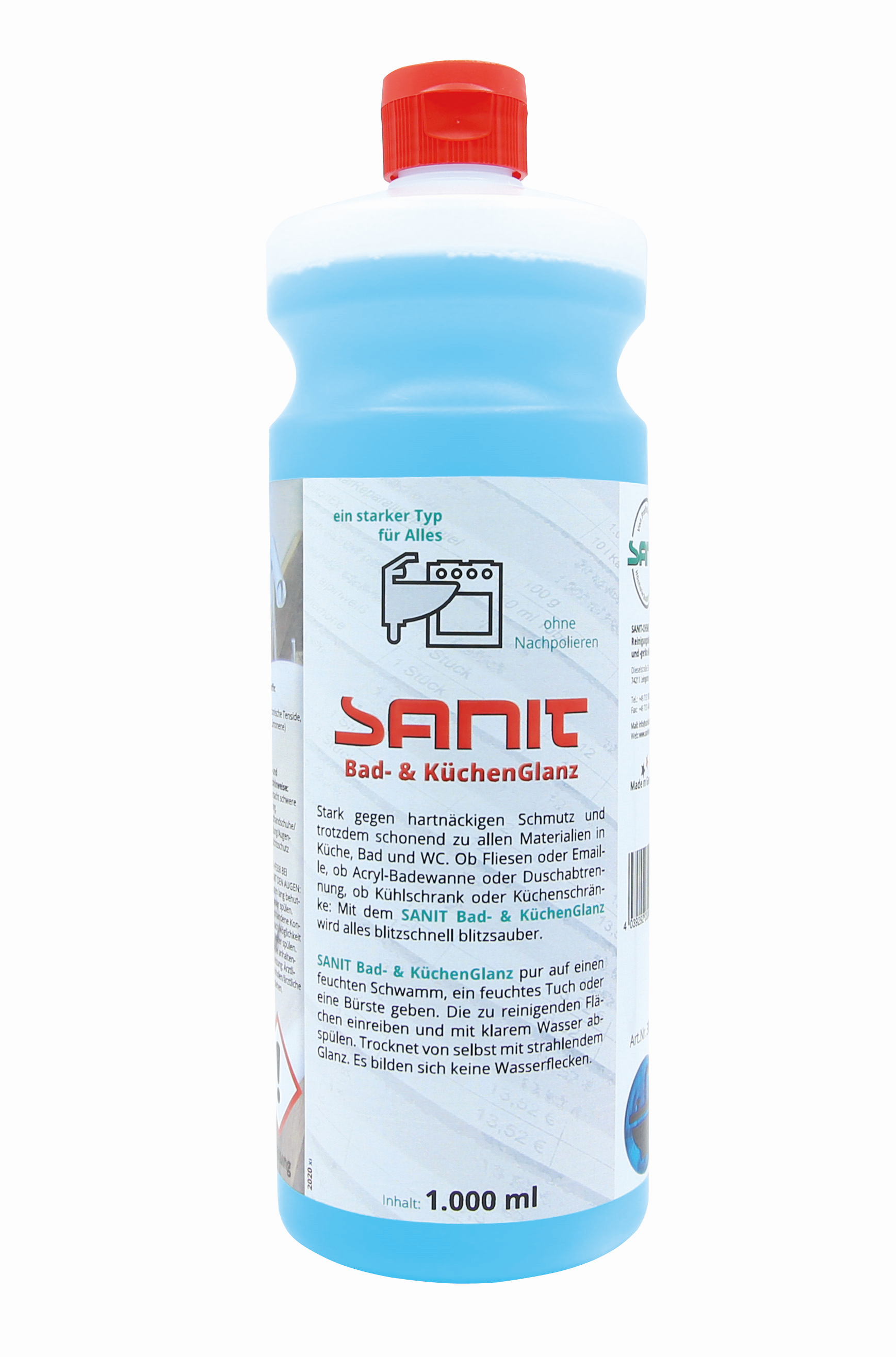 Sanit Reiniger Bad- und Küchenglanz 1000 ml