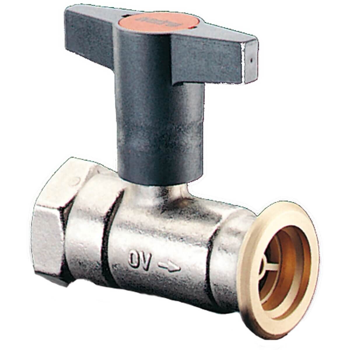 Oventrop Pumpenkugelhahn Optibal P DN 32 Rp 1 1/4 x G 2 PN 10 ohne Sperrventil