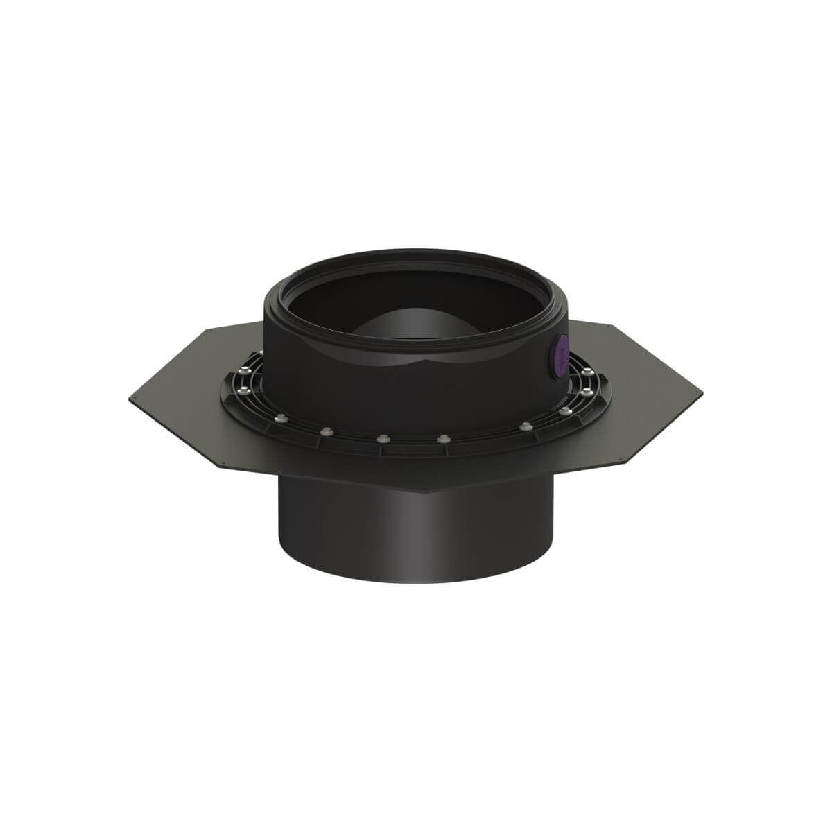 Kessel Verlängerungsstück Ø 458 mm mit mittigem Flansch